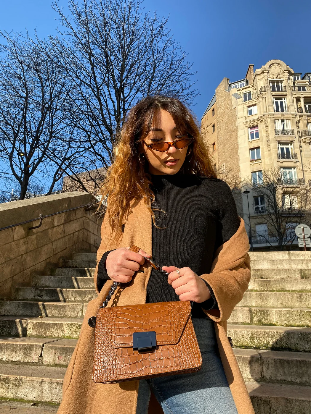 Sac À Bandoulière Lya - Camel - Image 10