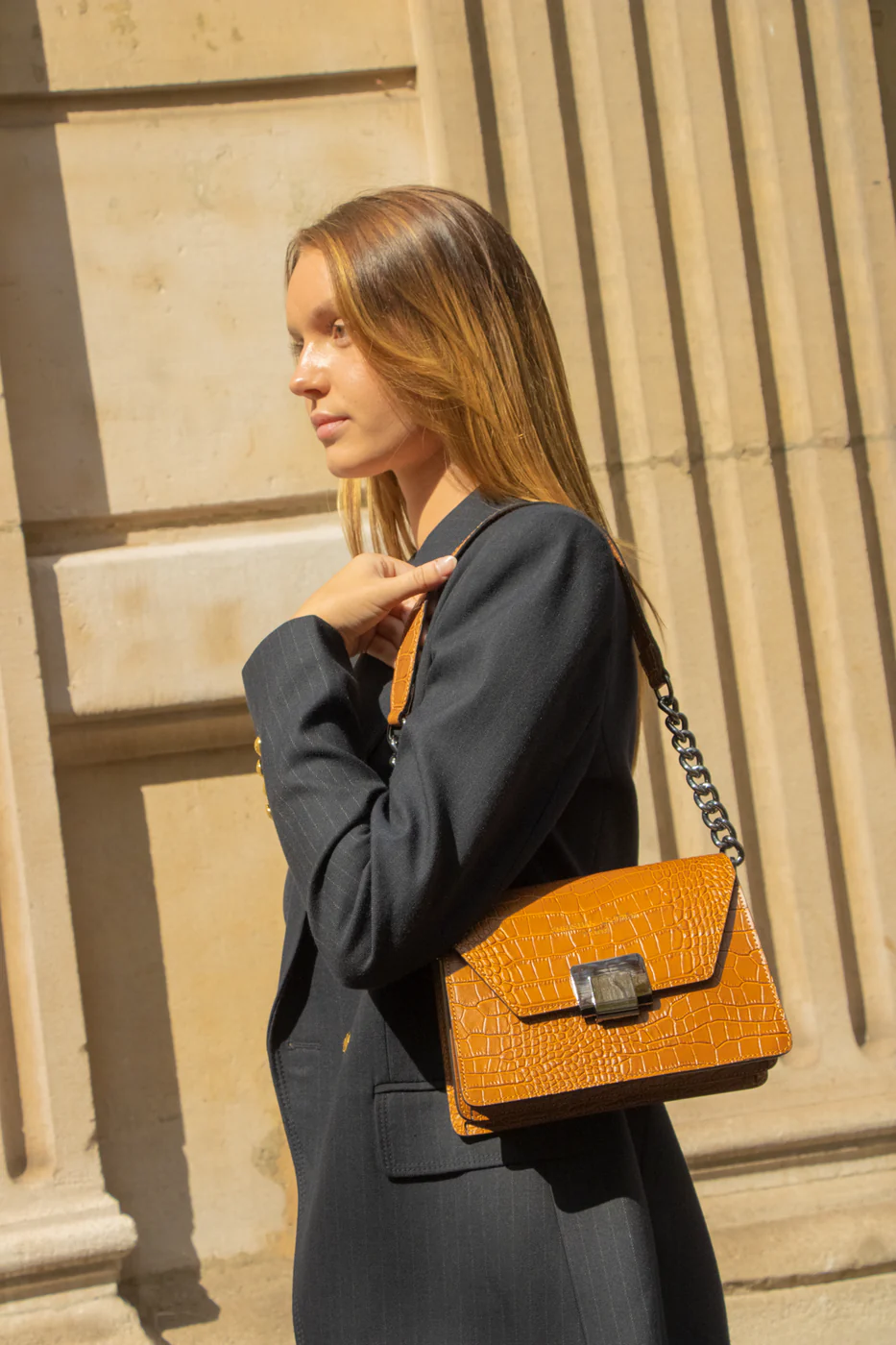 Sac À Bandoulière Lya - Camel - Image 3
