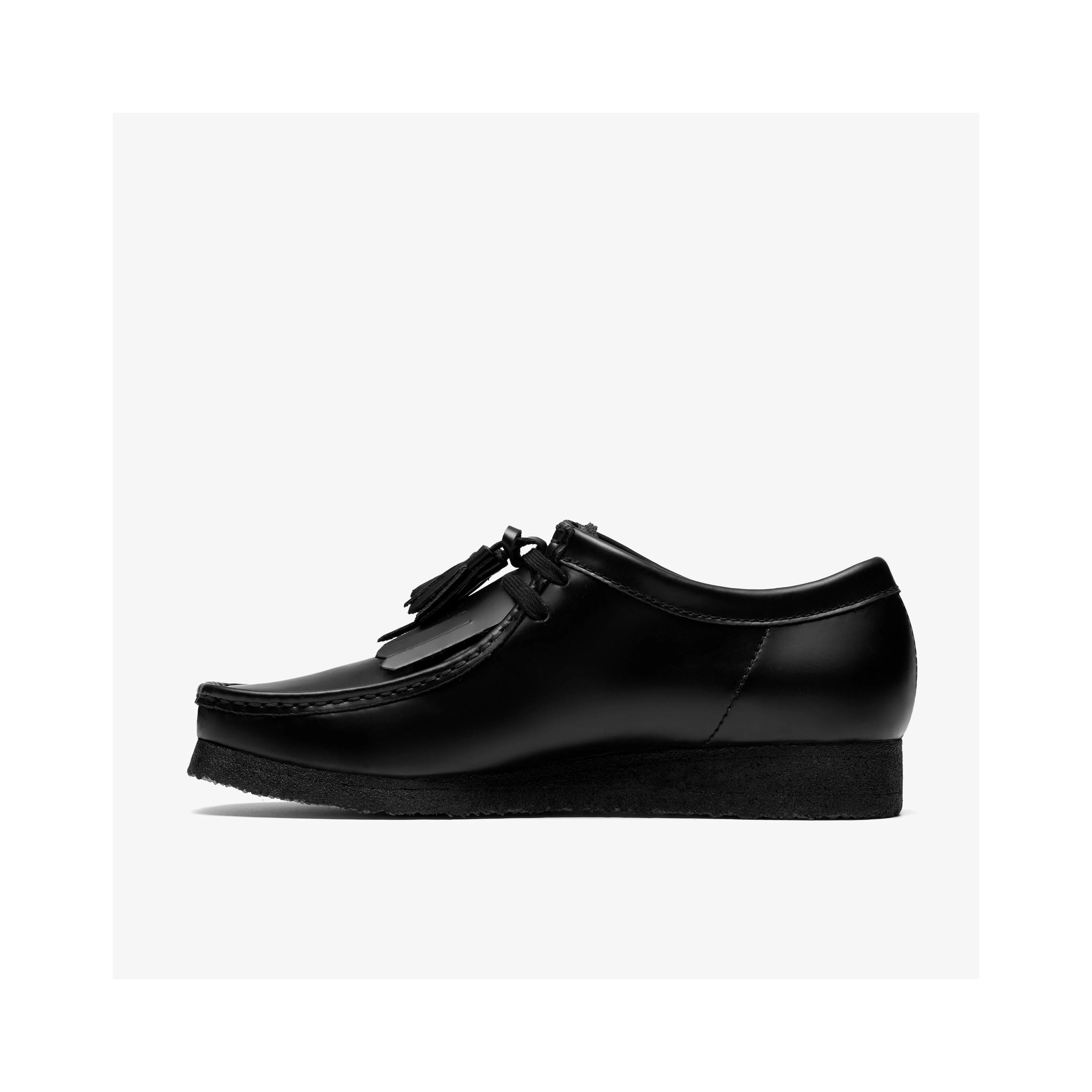 Wallabee Blk Hishine Lea - Cuir - Image 2