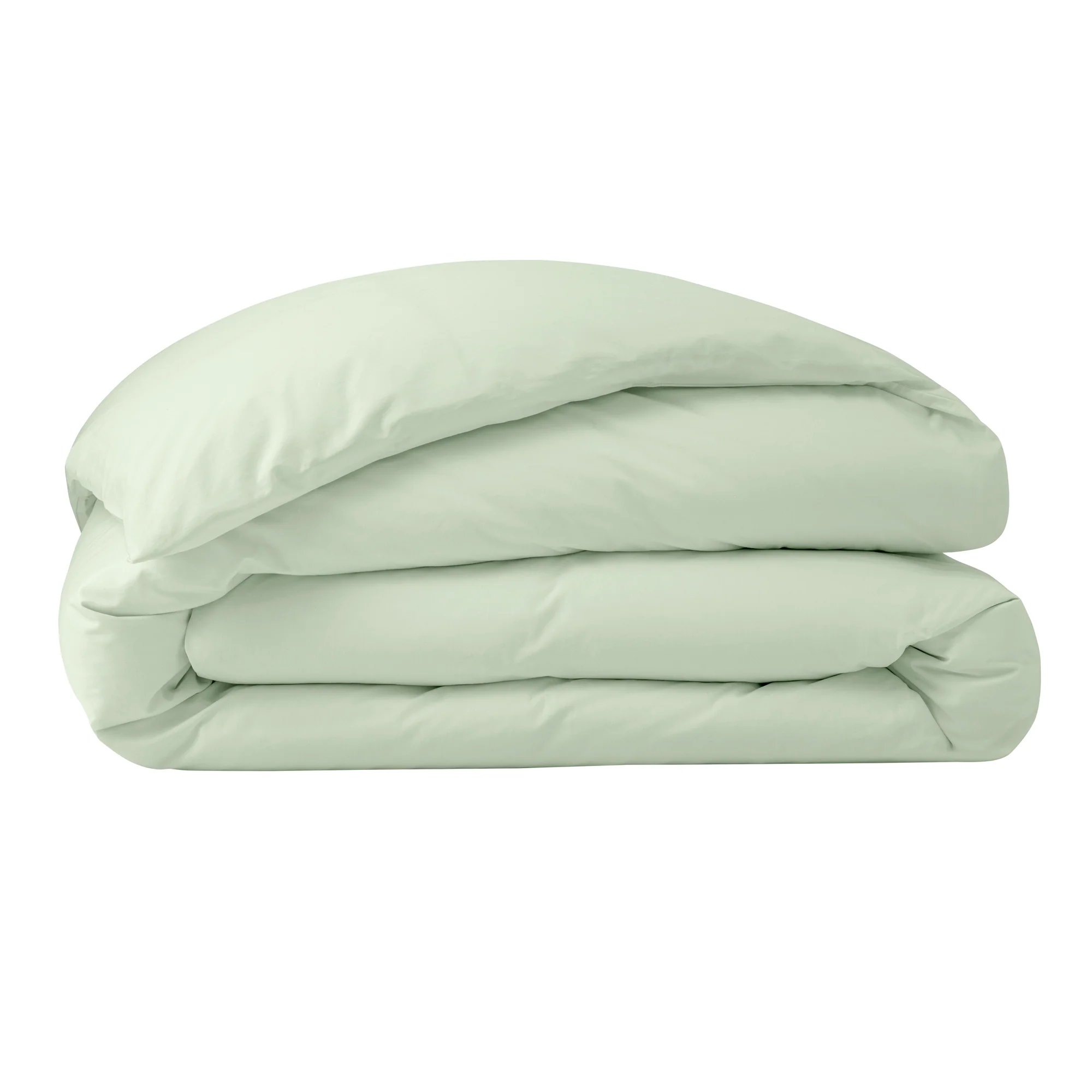 Housse De Couette - 100% Percale Coton - Vert D'Eau - Image 6