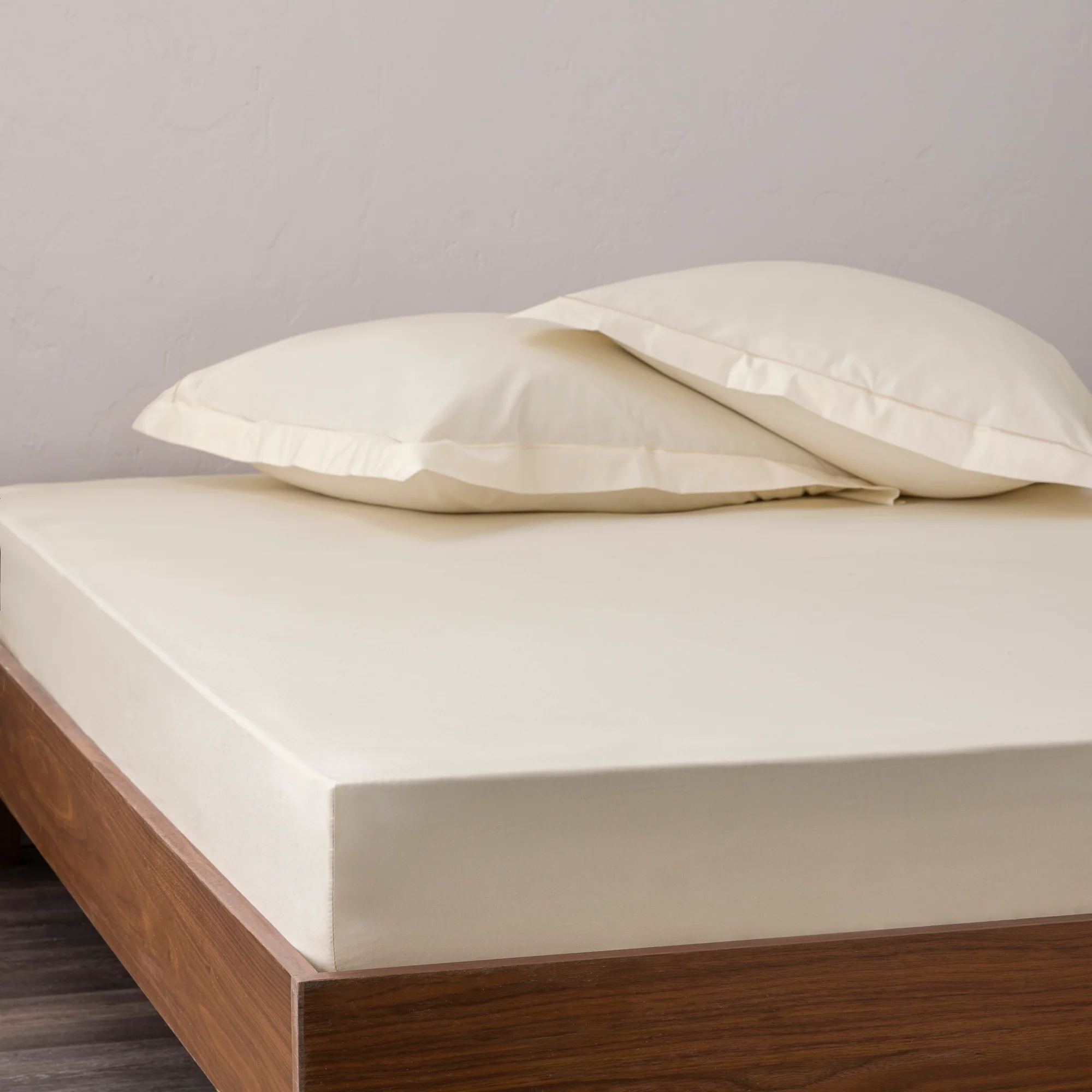 Drap Housse - 100% Percale Coton - Ivoire - Image 15