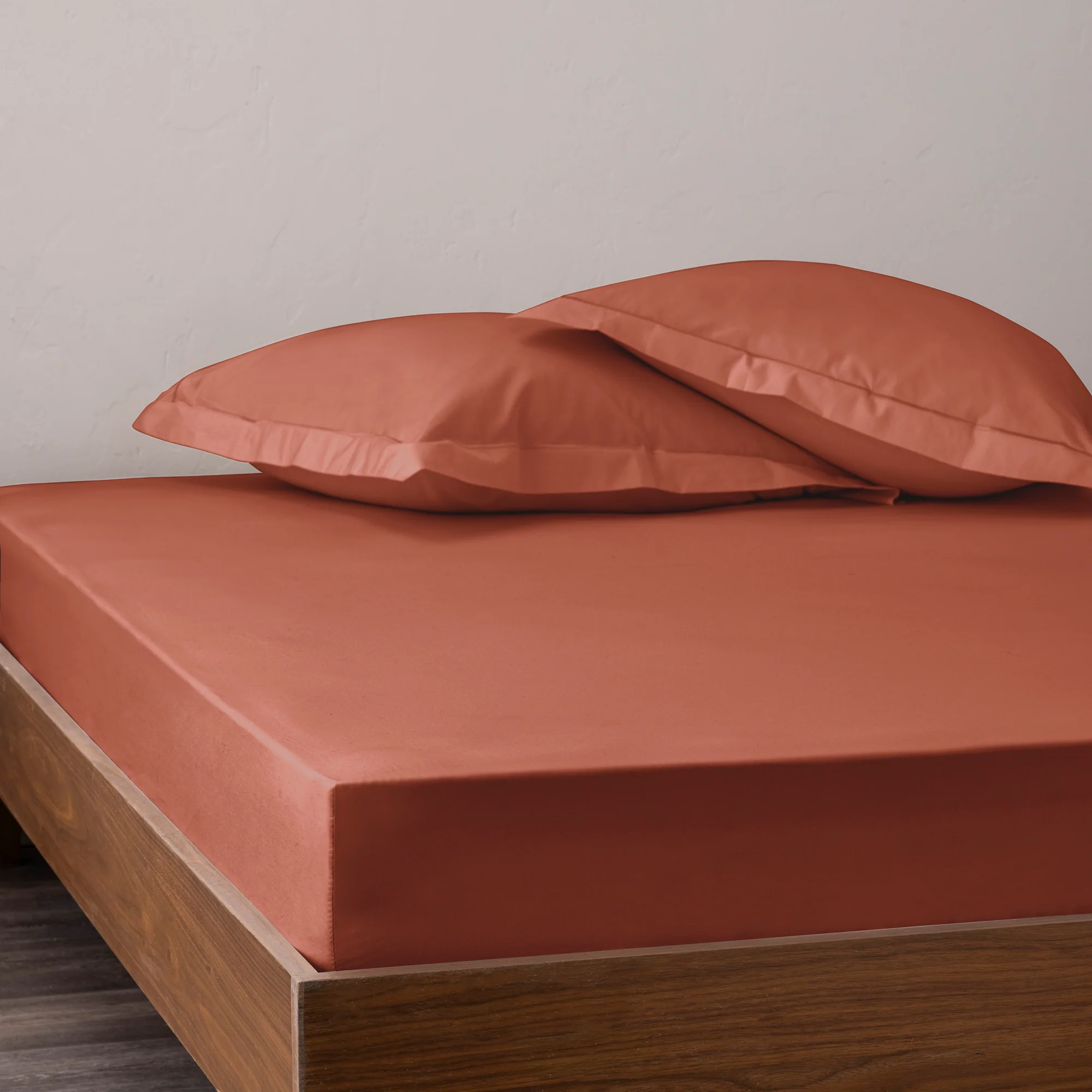 Drap Housse - 100% Percale Coton - Terracotta - Image 15