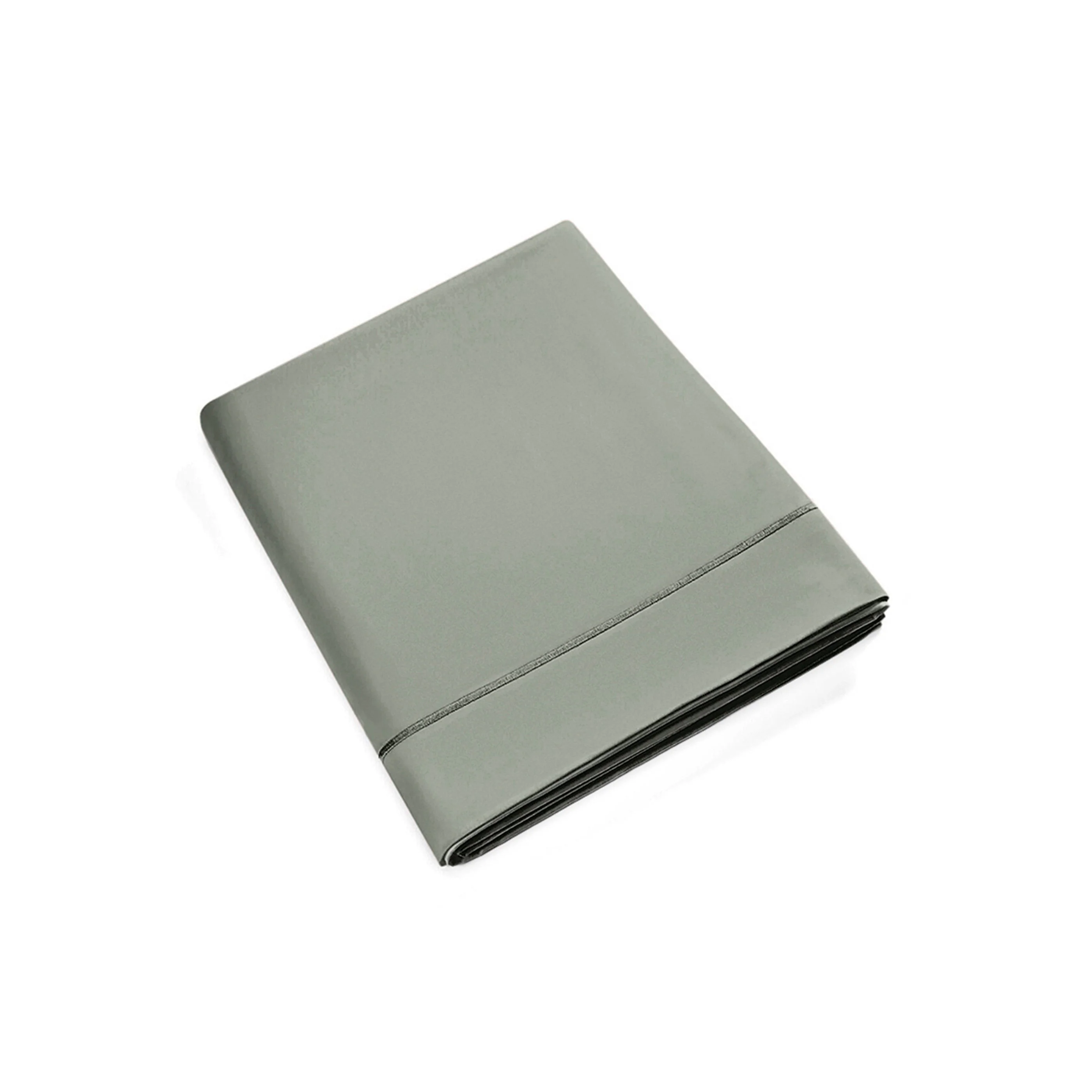 Drap Plat - 100% Percale Coton - Ardoise