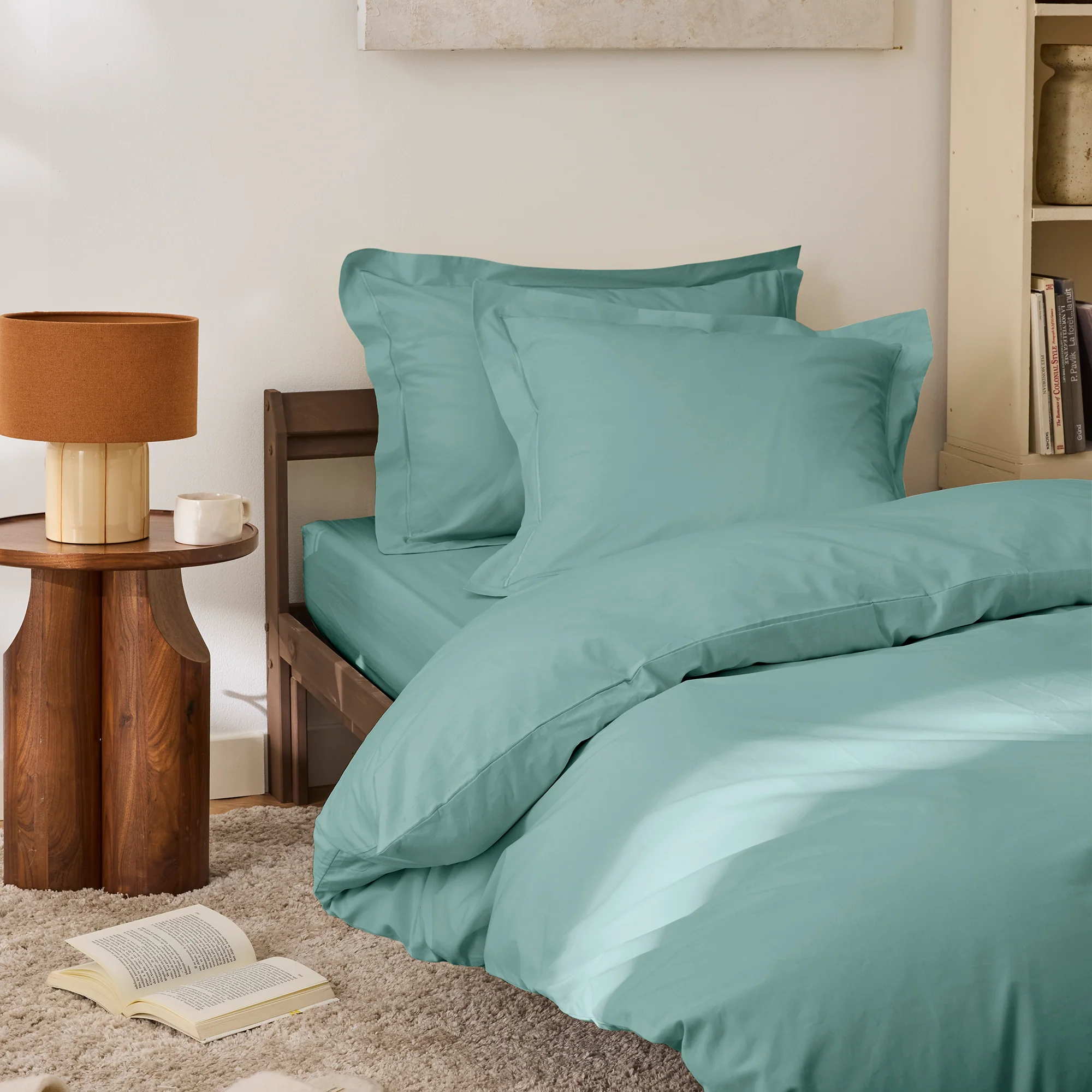 Drap Plat - 100% Percale Coton - Celadon - Image 5