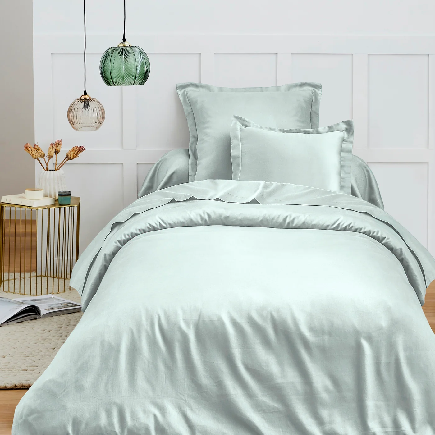 Housse De Couette - 100% Coton - Menthe - Image 2