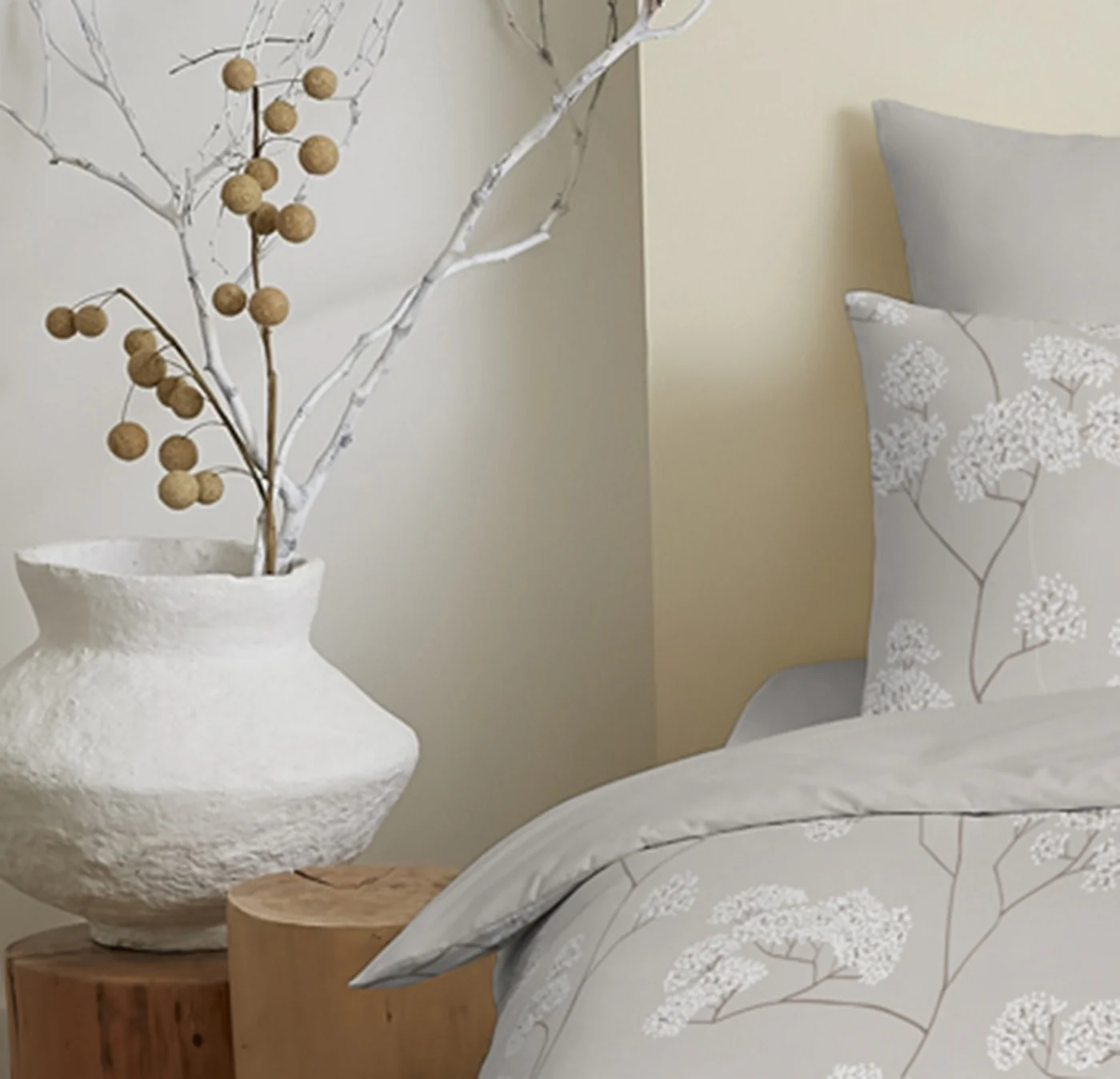 Pack Complet Imprimé (Housse De Couette + Taie(s) + Drap Housse) - 100% Coton 57 Fils - Landscape Naturel - Image 3