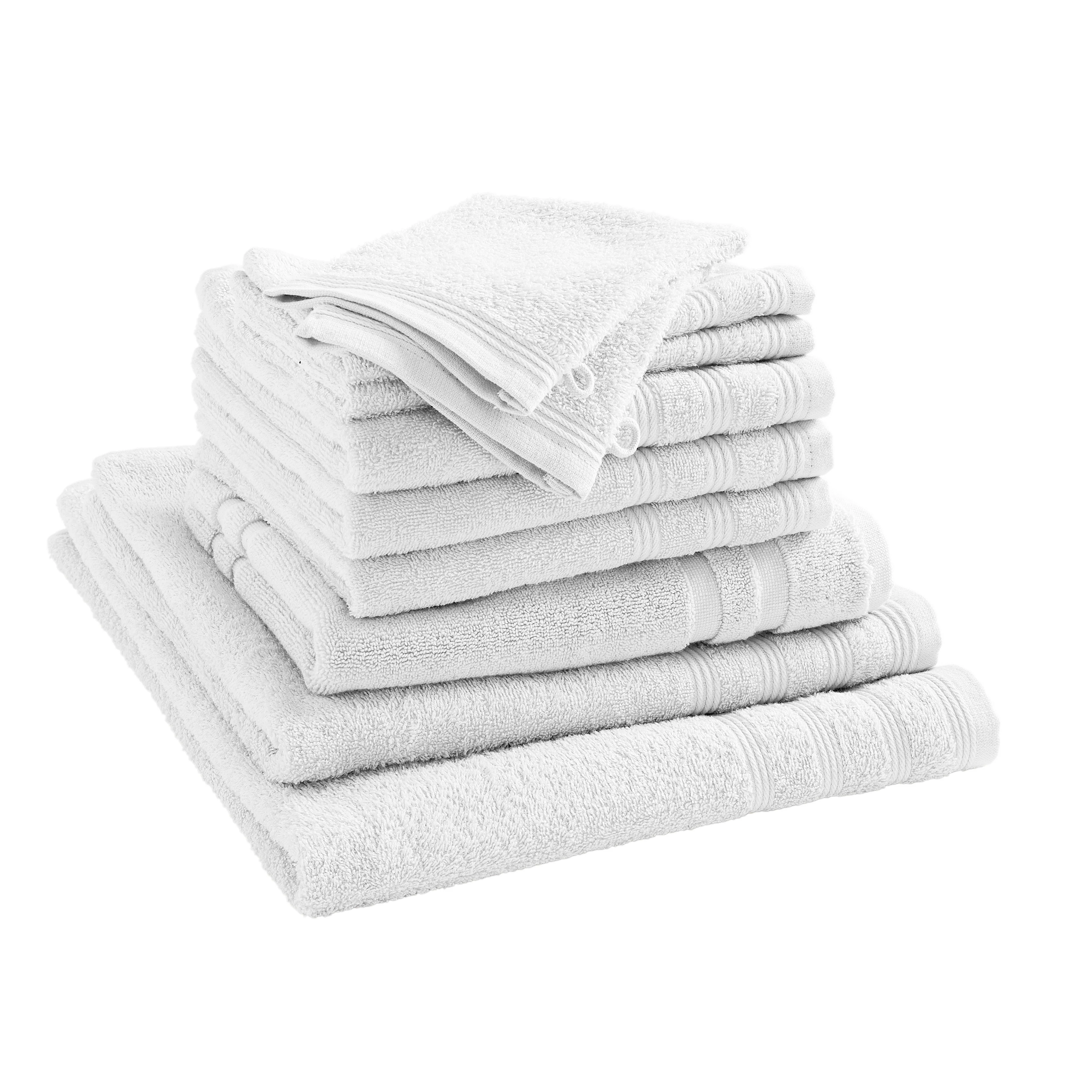 Pack Éponge "Spa" - 100% Coton - Neige - Image 2