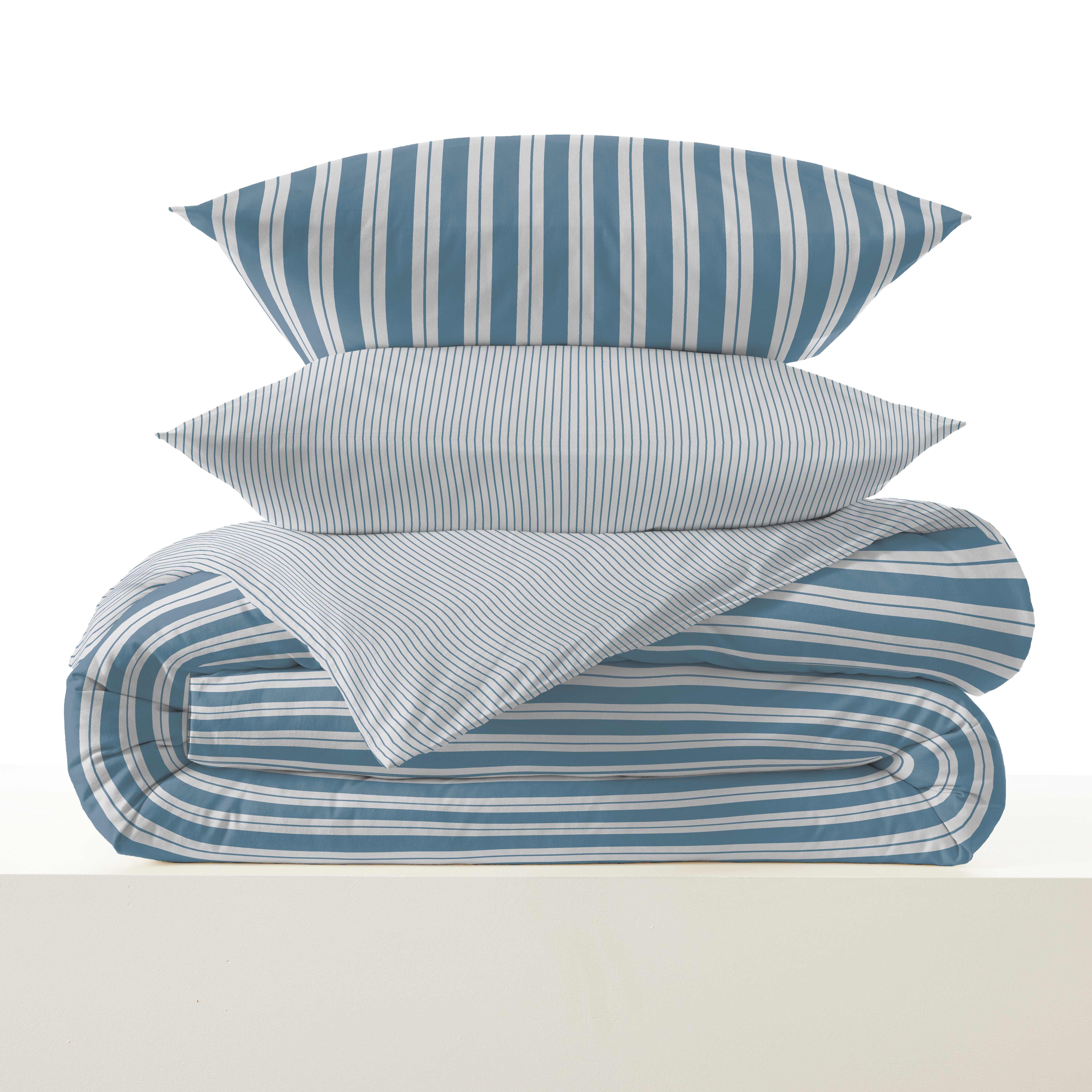 Pack Housse De Couette - 100% Coton - Florence Denim - Image 4