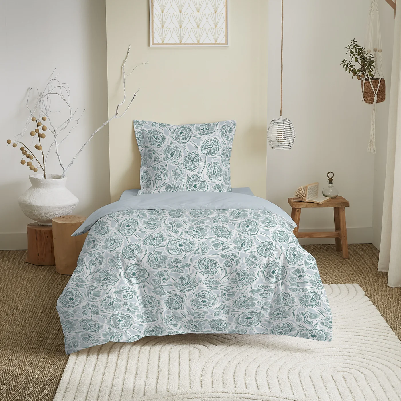 Parure De Couette 2 Pieces 100% Coton - Agathecel Adon - Image 2
