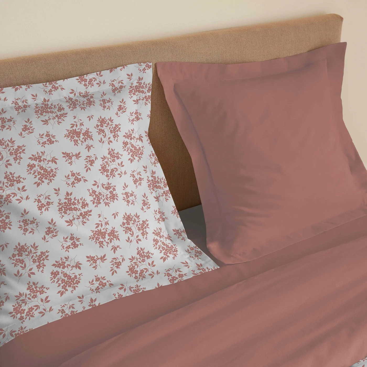 Parure De Draps 4 Pièces Pour Lit - 100% Coton - Eloise Abricot - Image 2