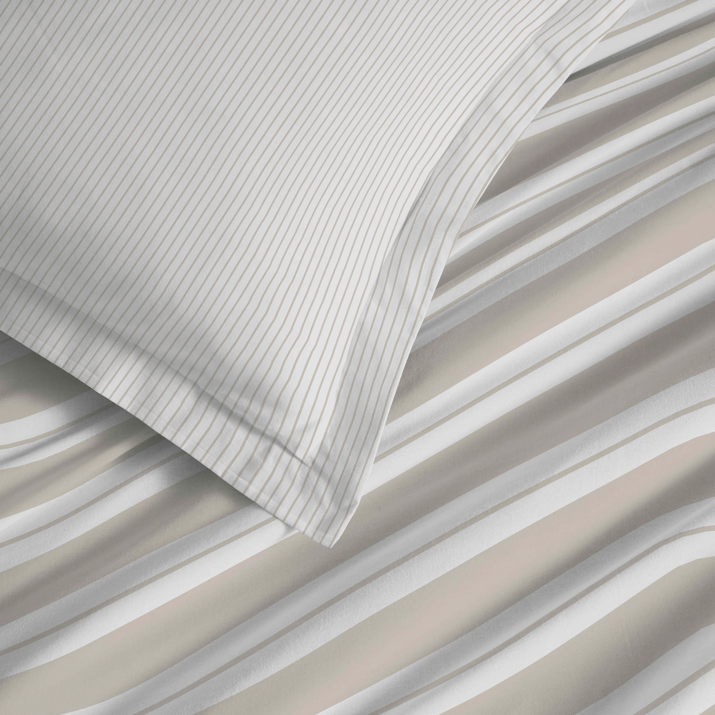 Parure De Draps 4 Pièces Pour Lit - 100% Coton - Florence Naturel - Image 4
