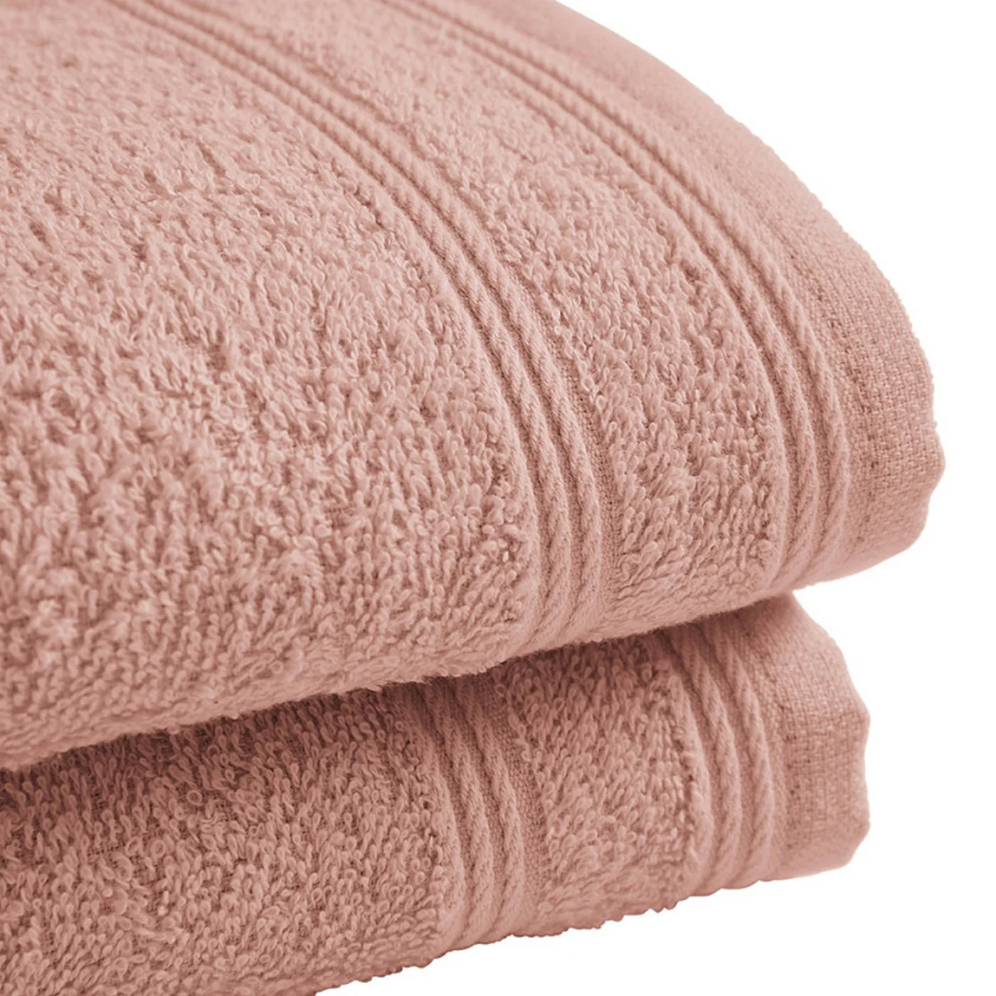 Serviettes Invité "Spa" - 100% Coton - Blush - Image 4