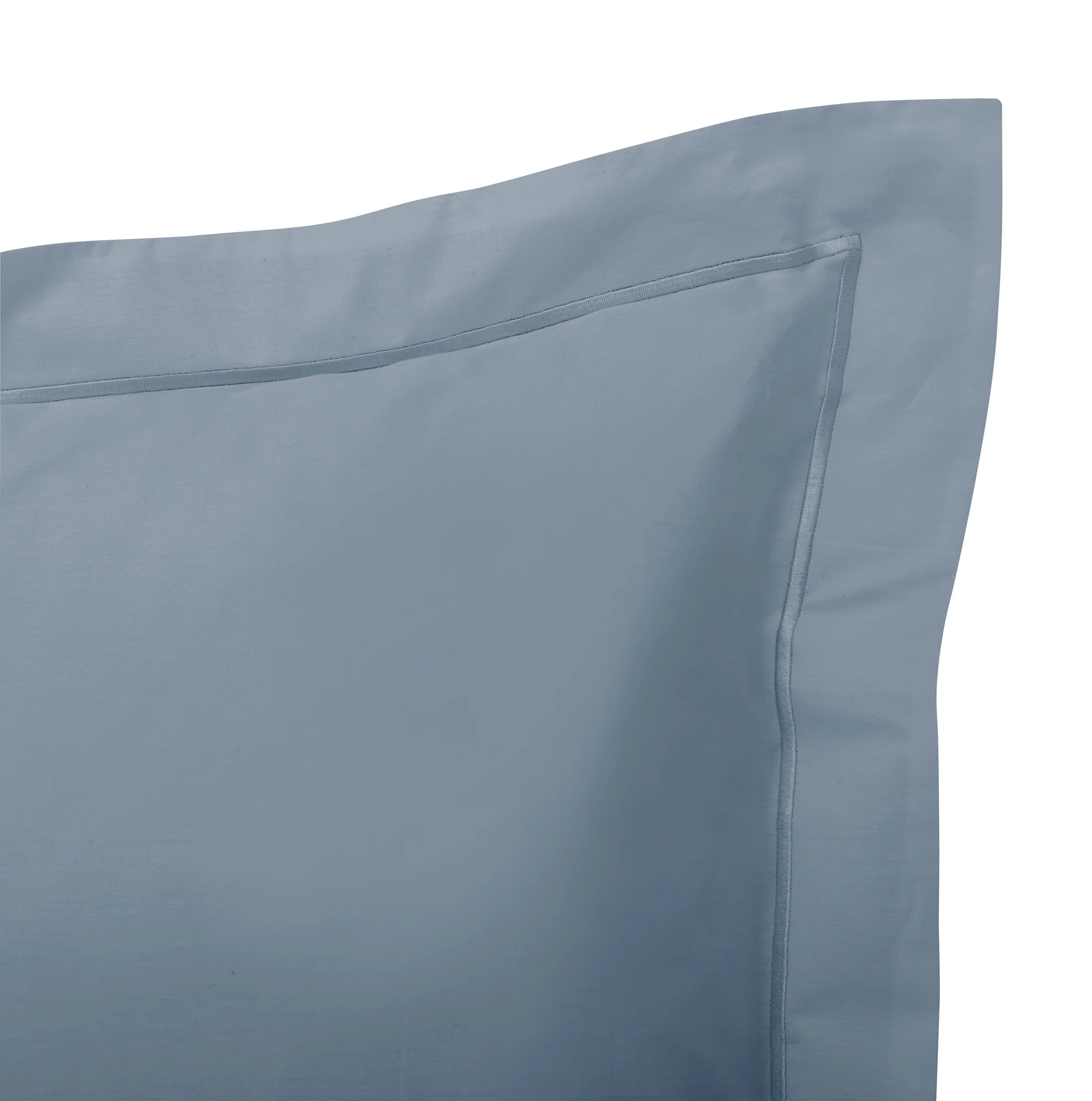 Taie D'Oreiller - 100% Percale Coton - Bleu Jean - Image 6