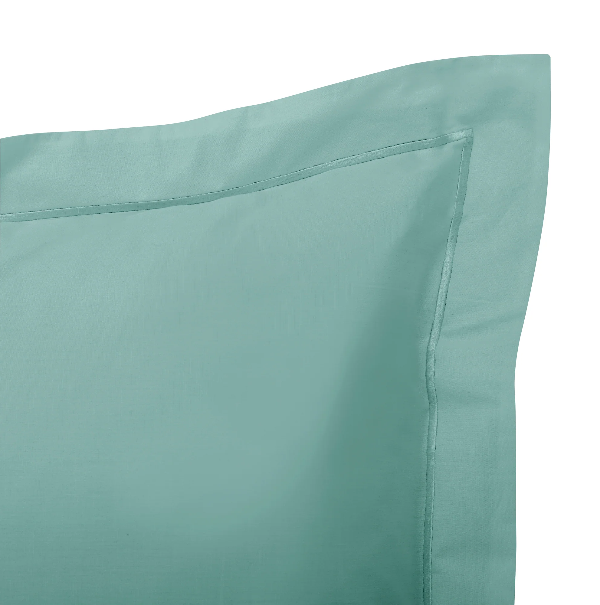 Taie D'Oreiller - 100% Percale Coton - Celadon - Image 3