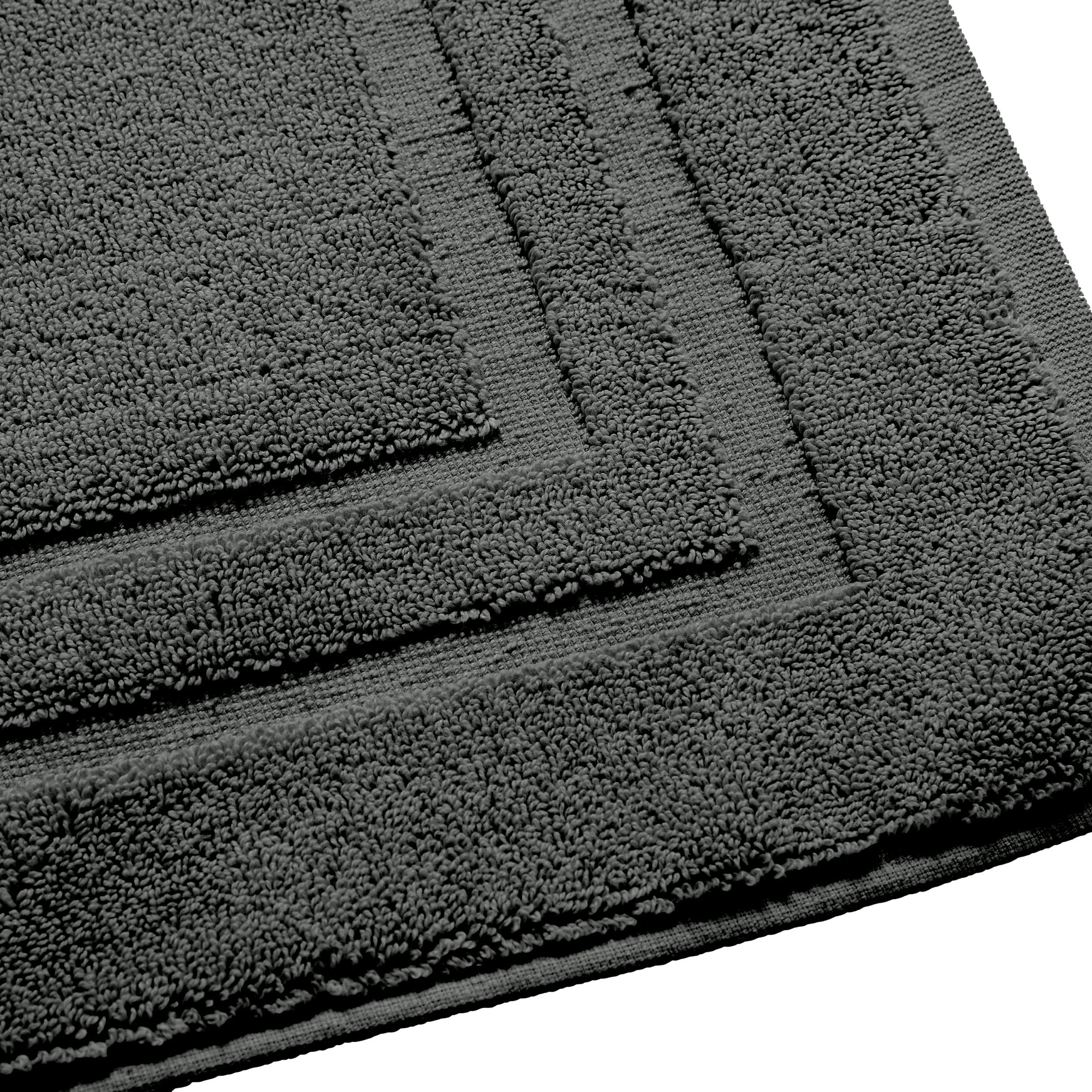 Tapis De Bain "Spa" - 100% Coton - Ardoise - Image 3