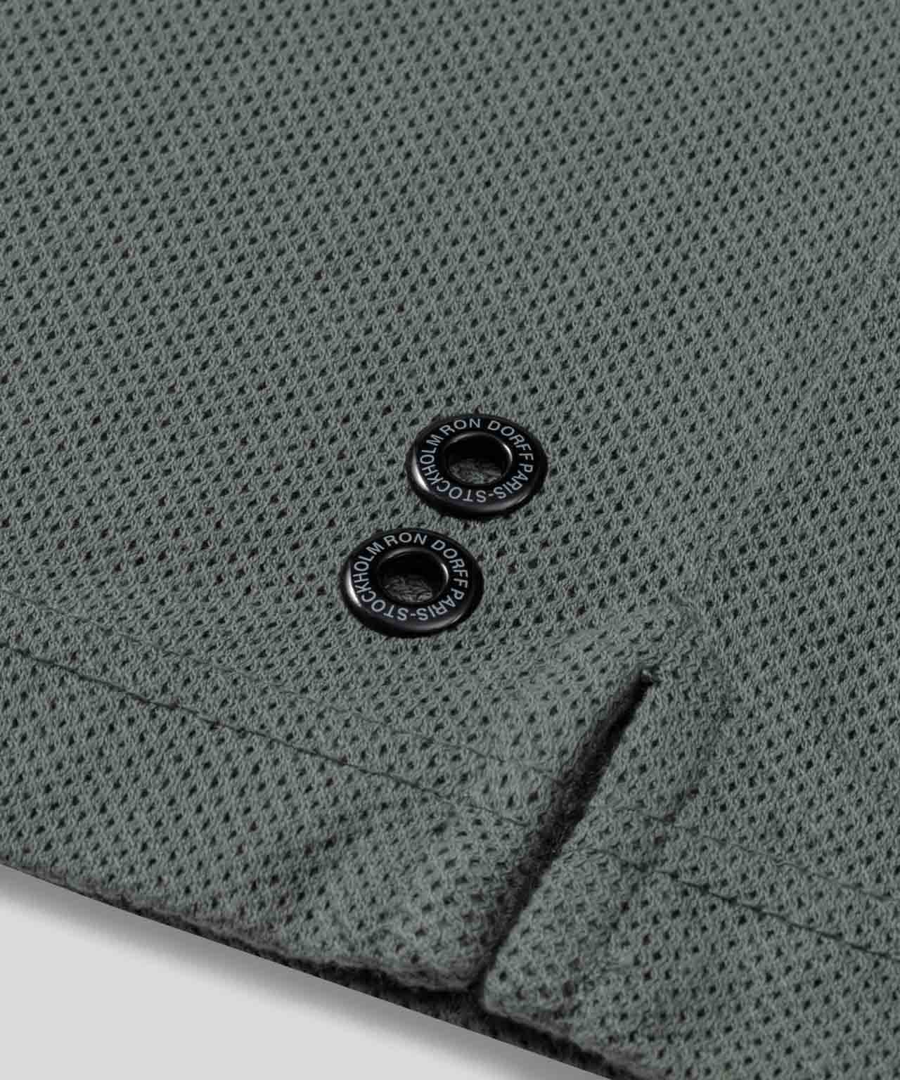 Polo Cotton Mesh Rd - Green Shadow - Image 5
