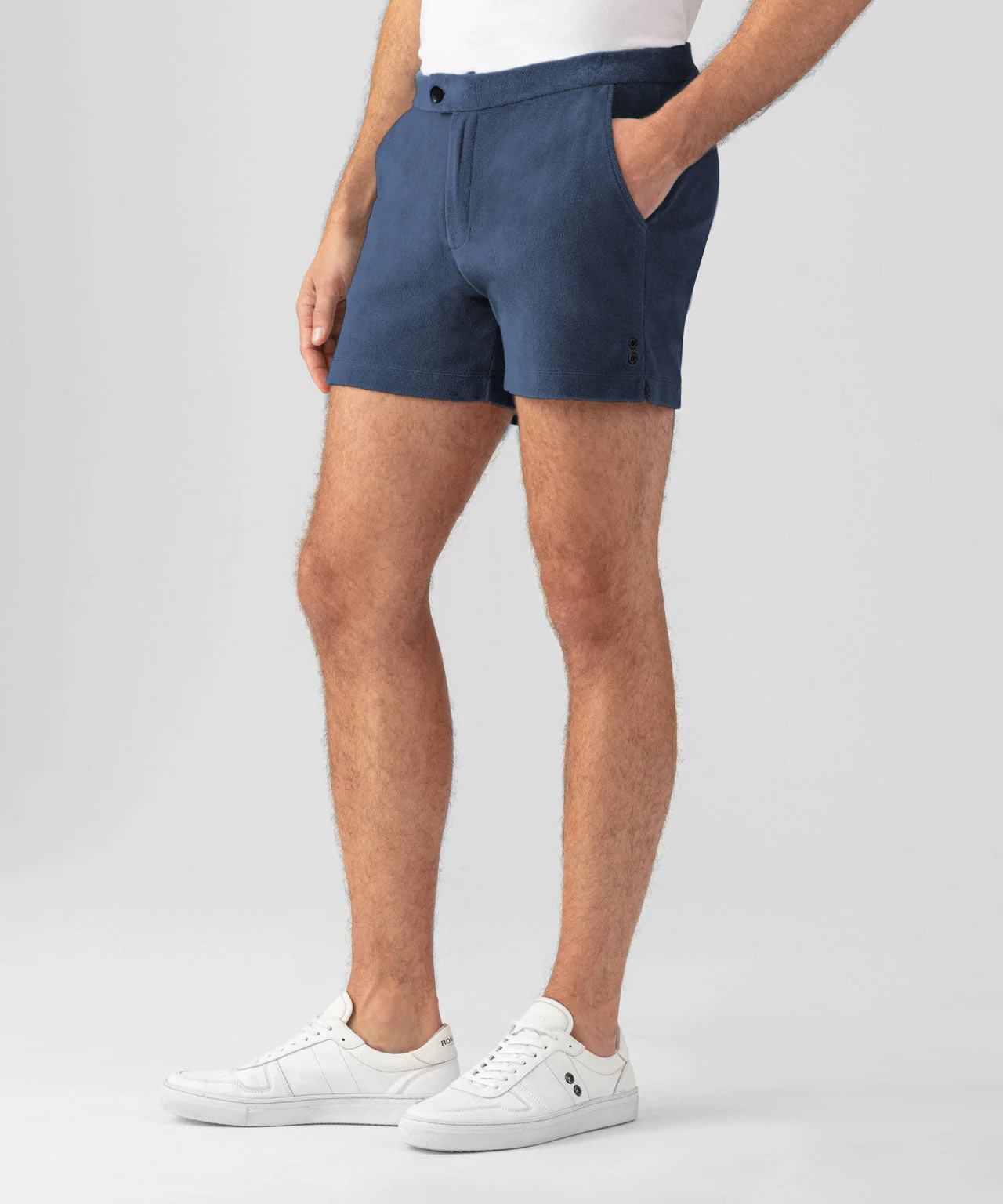 Short Cotton Terry Tennis - Deep Ocean - Image 2