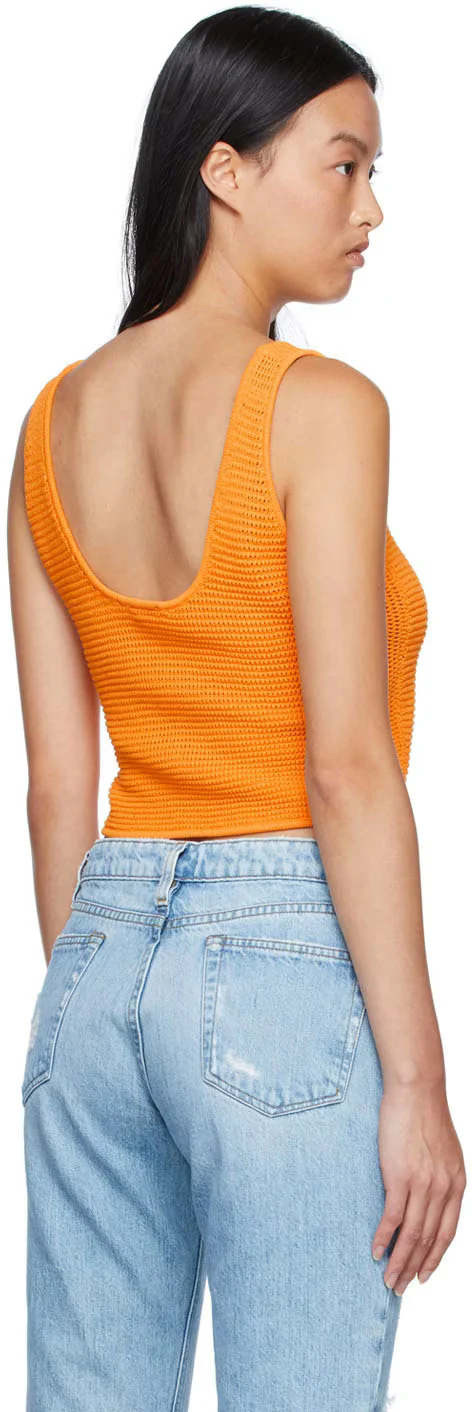 Top Crochet Tank - Kumquat - Image 4