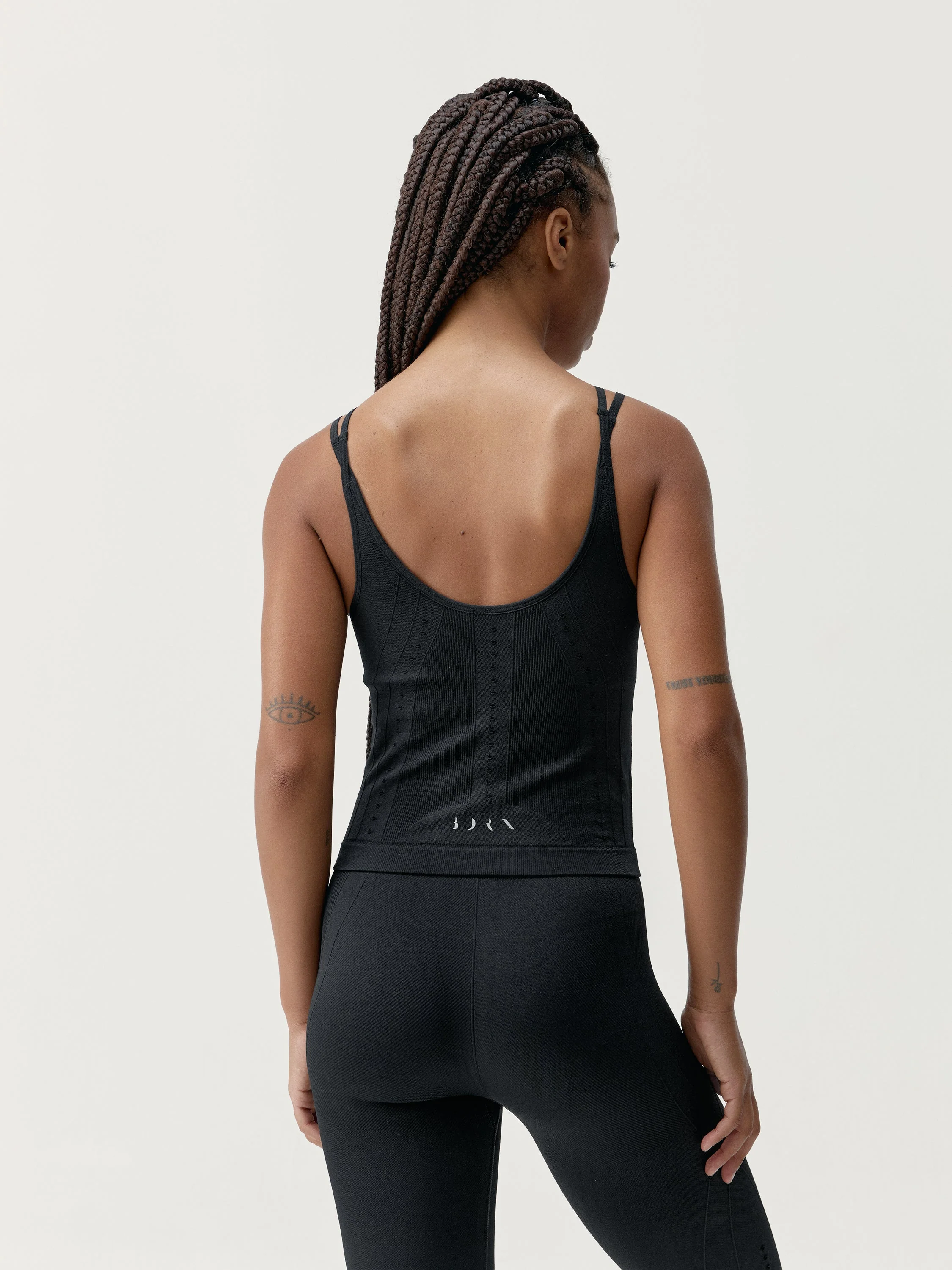 T-Shirt Cropped Shantala Noir - Femme - Image 2