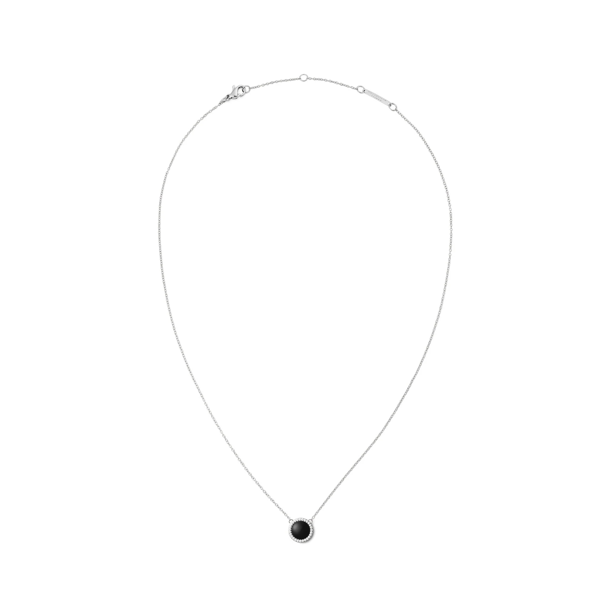 Collier Audrey Black Aga Silver