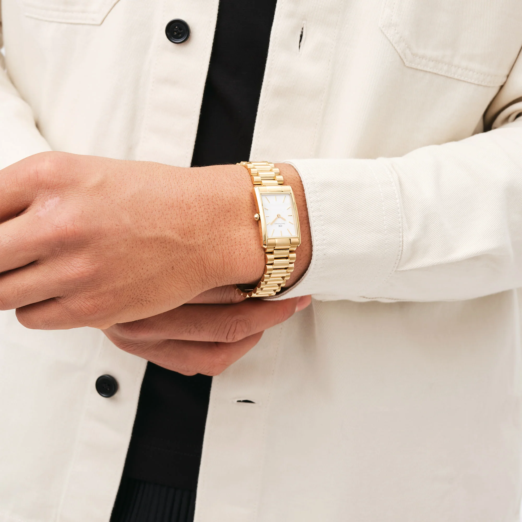 Montre Bound 3-Link White Gold