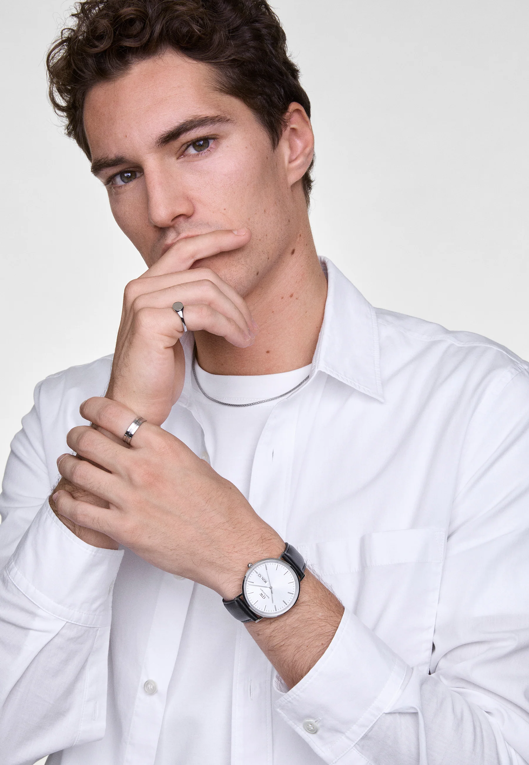 Montre Classic Day Display Sheffield White Silver - Image 9