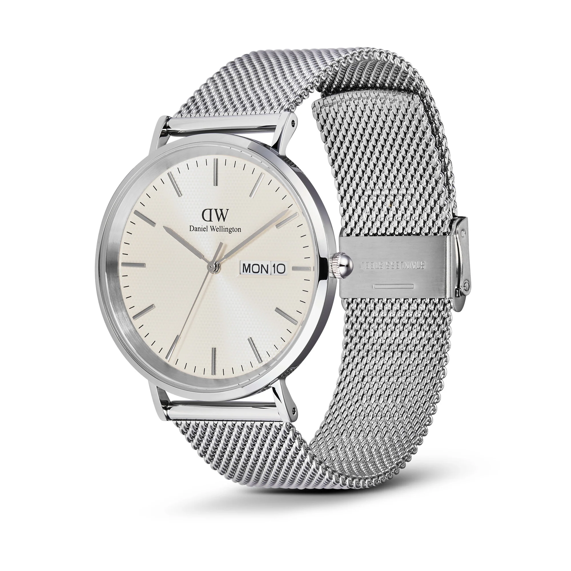Montre Classic Day Display Sterling Champagne Silver - Image 2