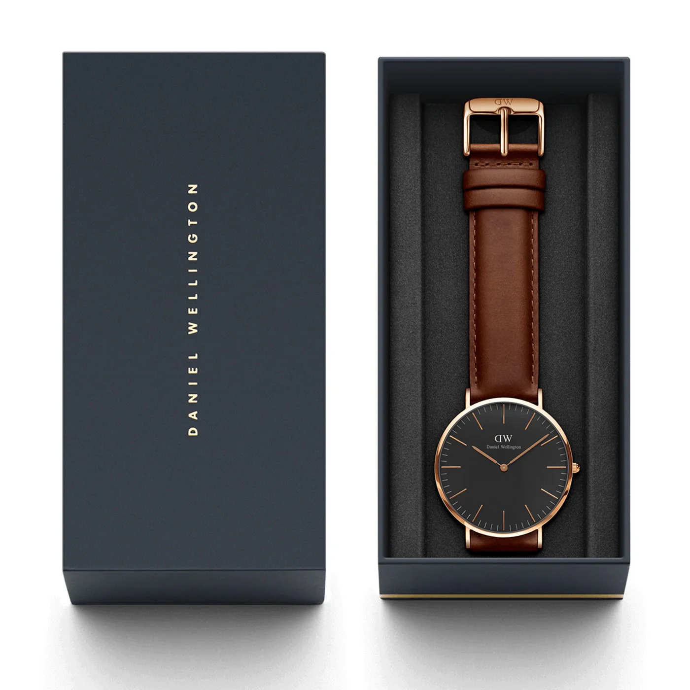 Montre Classic St Mawes Black Rose Gold - Image 2