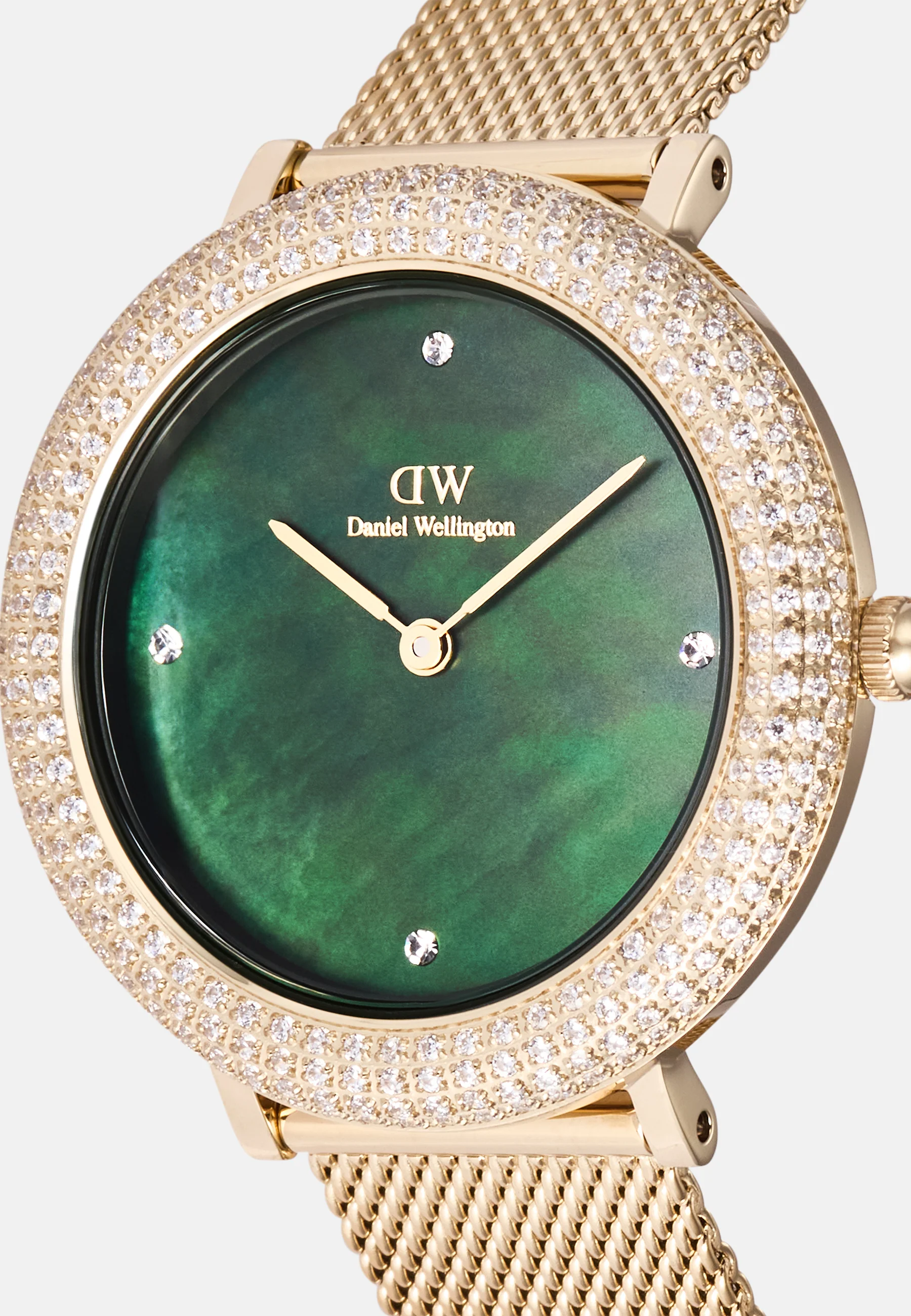 Montre Crystalline Bezel Evergold Green Mop Gold - Image 3