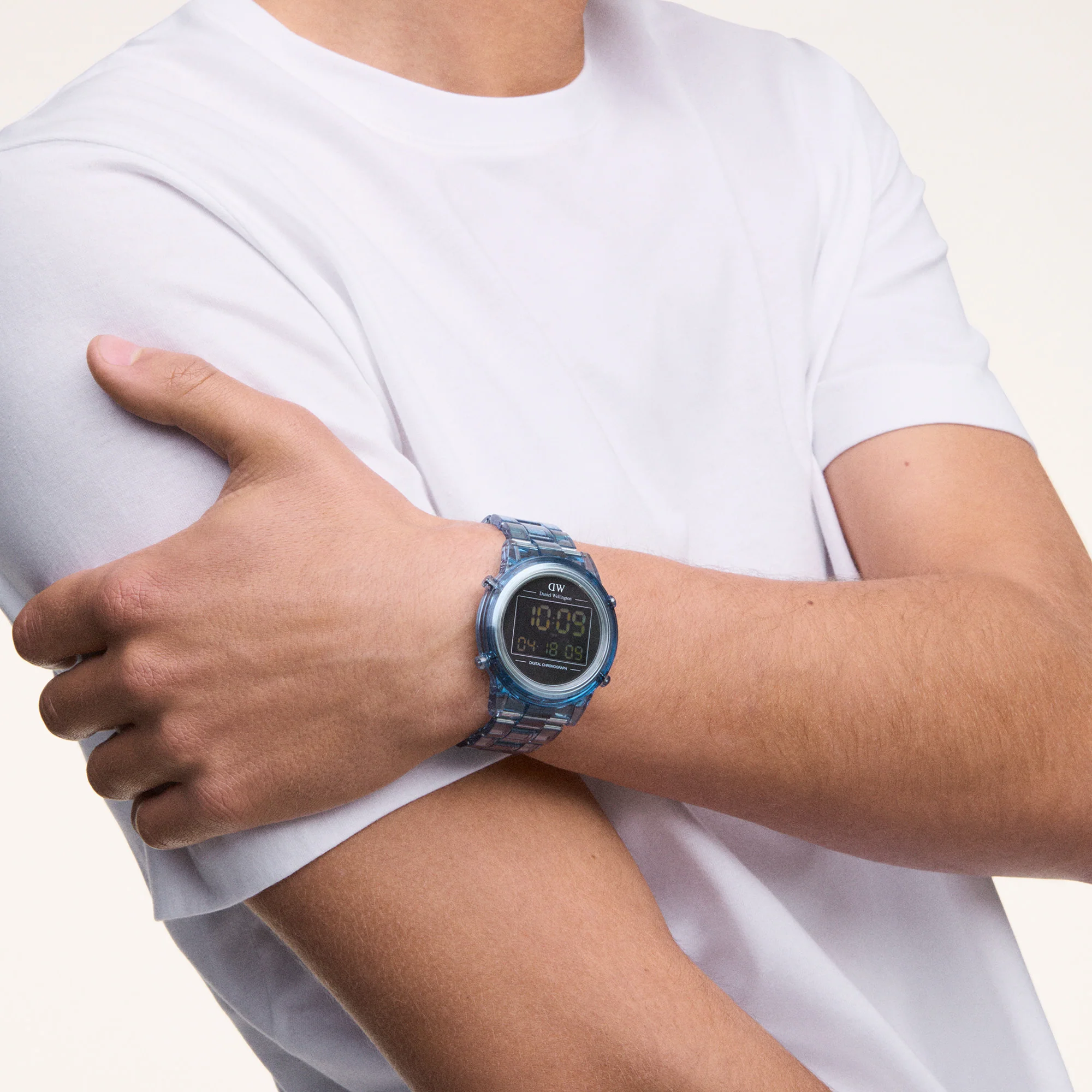Montre Digital Light Blue Light Blue