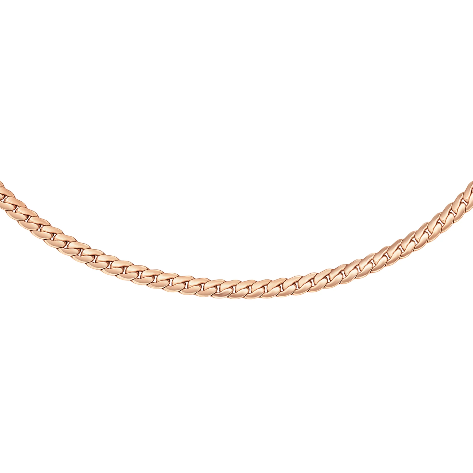 Collier Elan Flat Chain Short Rose Gold