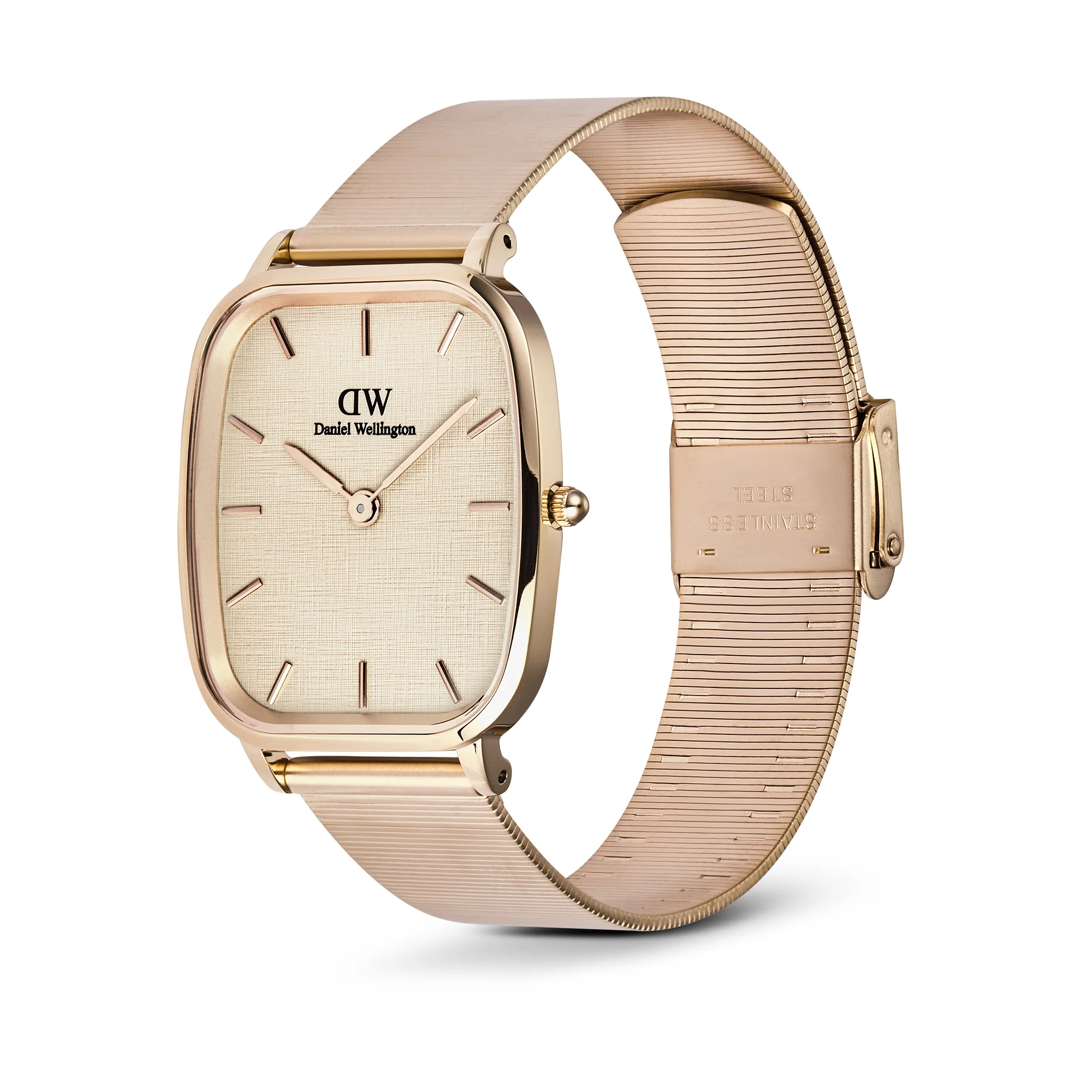 Montre Marlon Melrose Wire Linen Rose Gold - Image 10