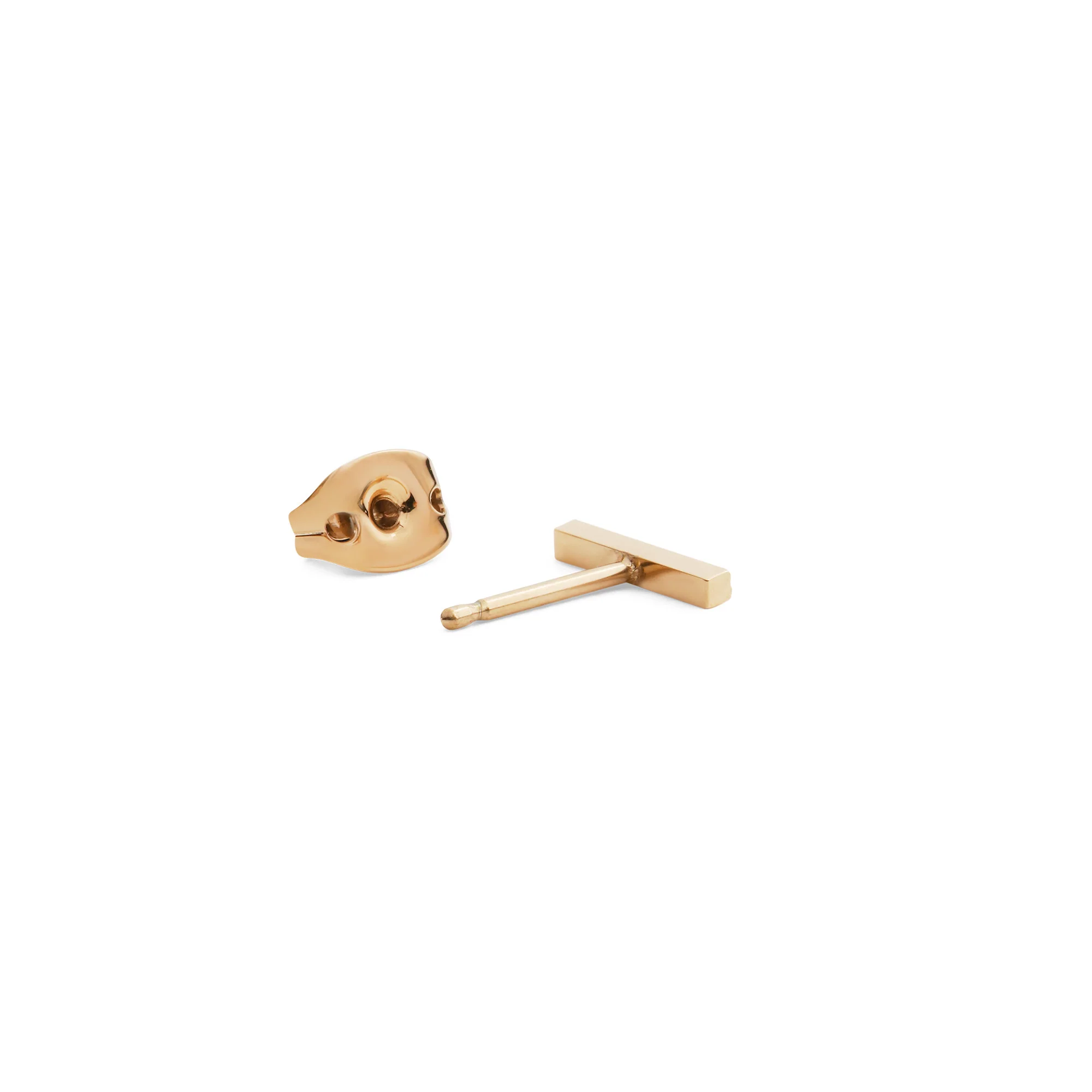 Boucle D'Oreille Micro Crystal Line Gold - Image 3
