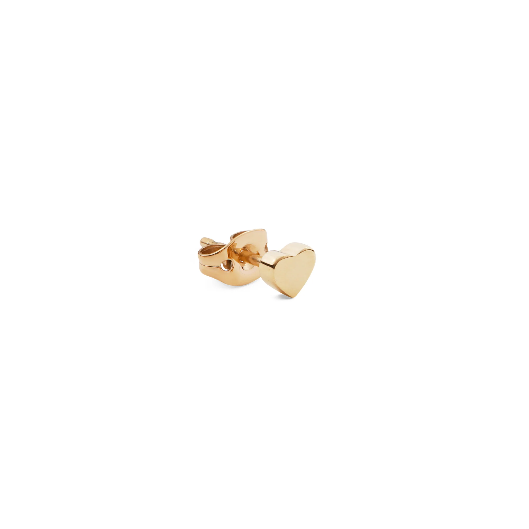 Boucle D'Oreille Micro Heart Gold