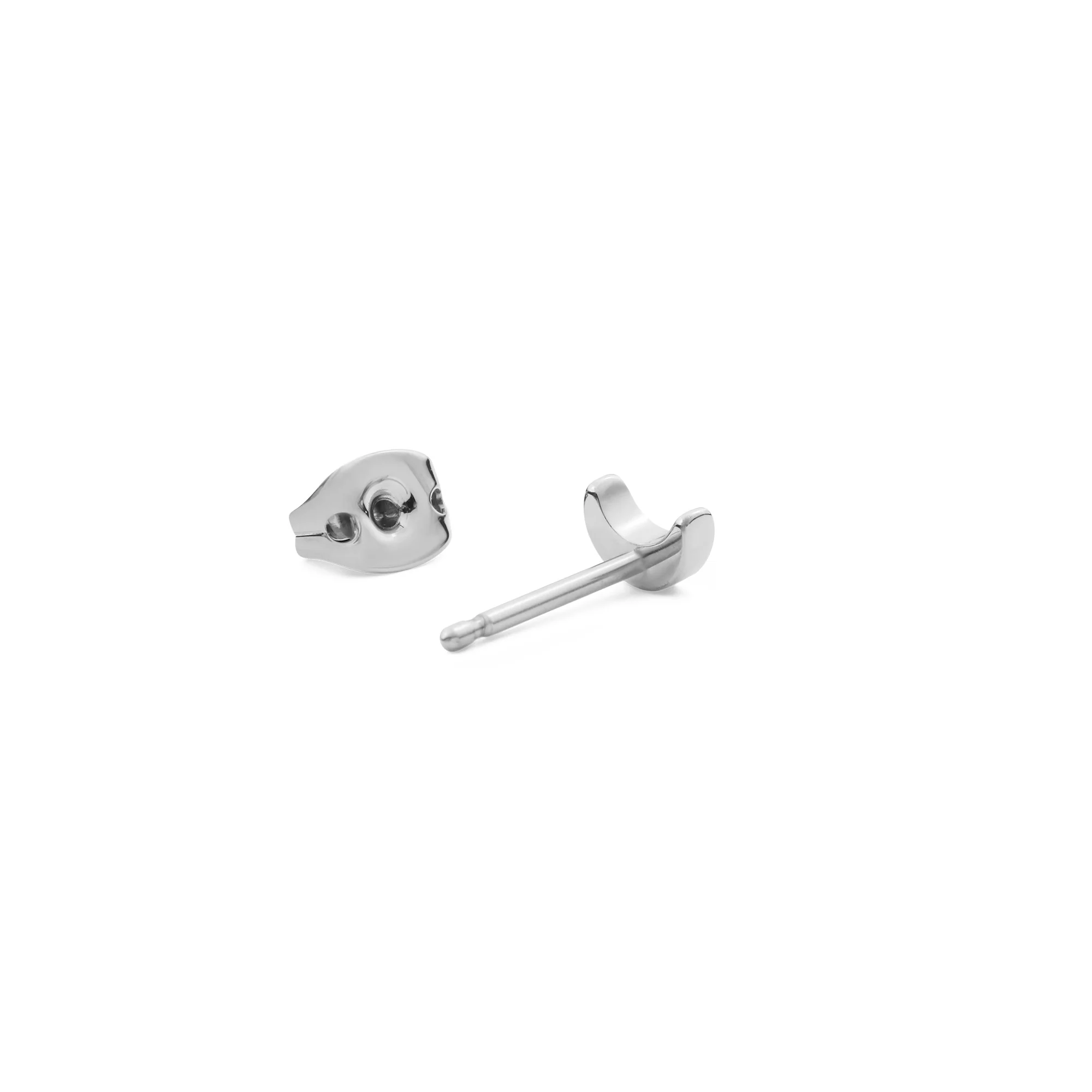 Boucle D'Oreille Micro Moon Silver - Image 4