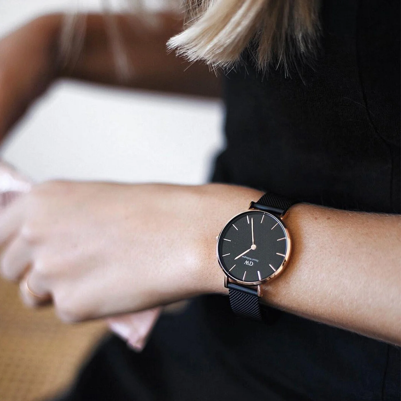 Montre Petite Ashfield Black Rose Gold - Image 6