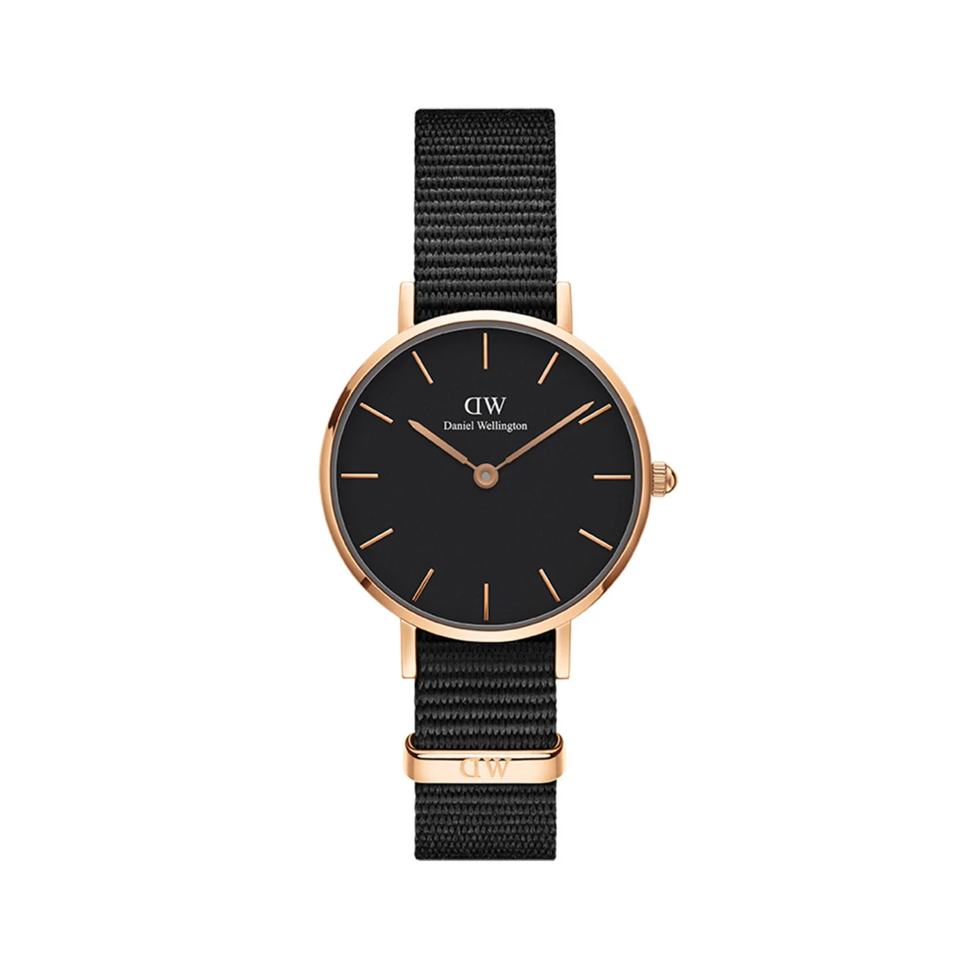 Montre Petite Cornwall Black Rose Gold