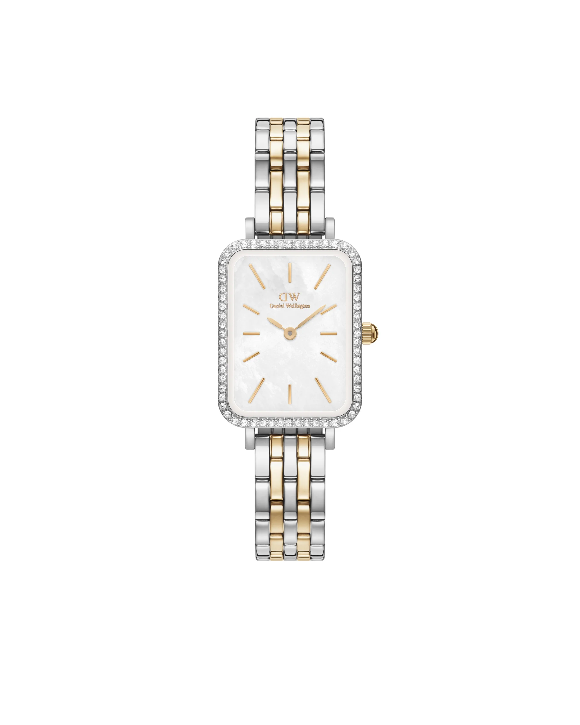 Montre Quadro Bezel 5-Link White Mop Tt G/S Tt G/S