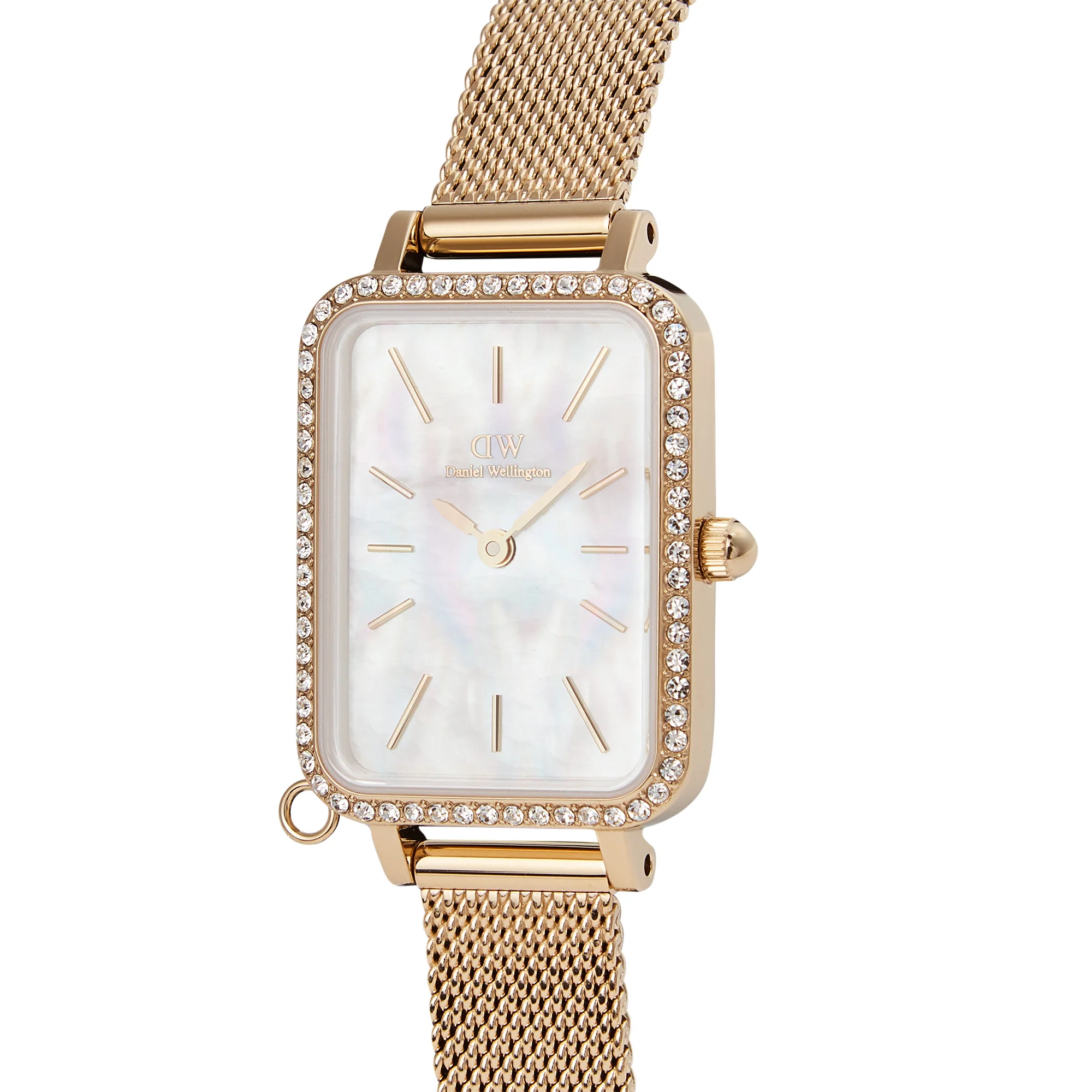 Montre Quadro Charm Bezel Evergold White Mop Gold - Image 6