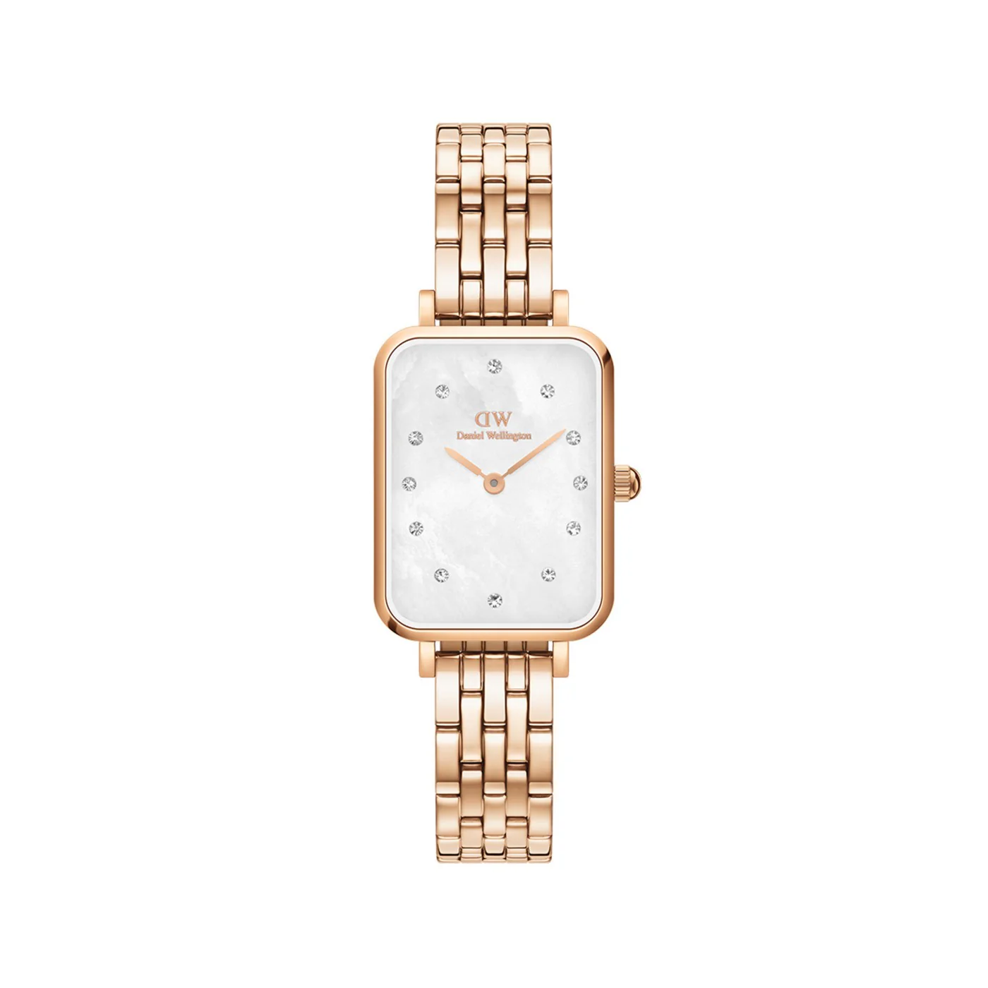 Montre Quadro Lumine 5 Link Melrose White Mother Of Pearl Rose Gold - Image 3