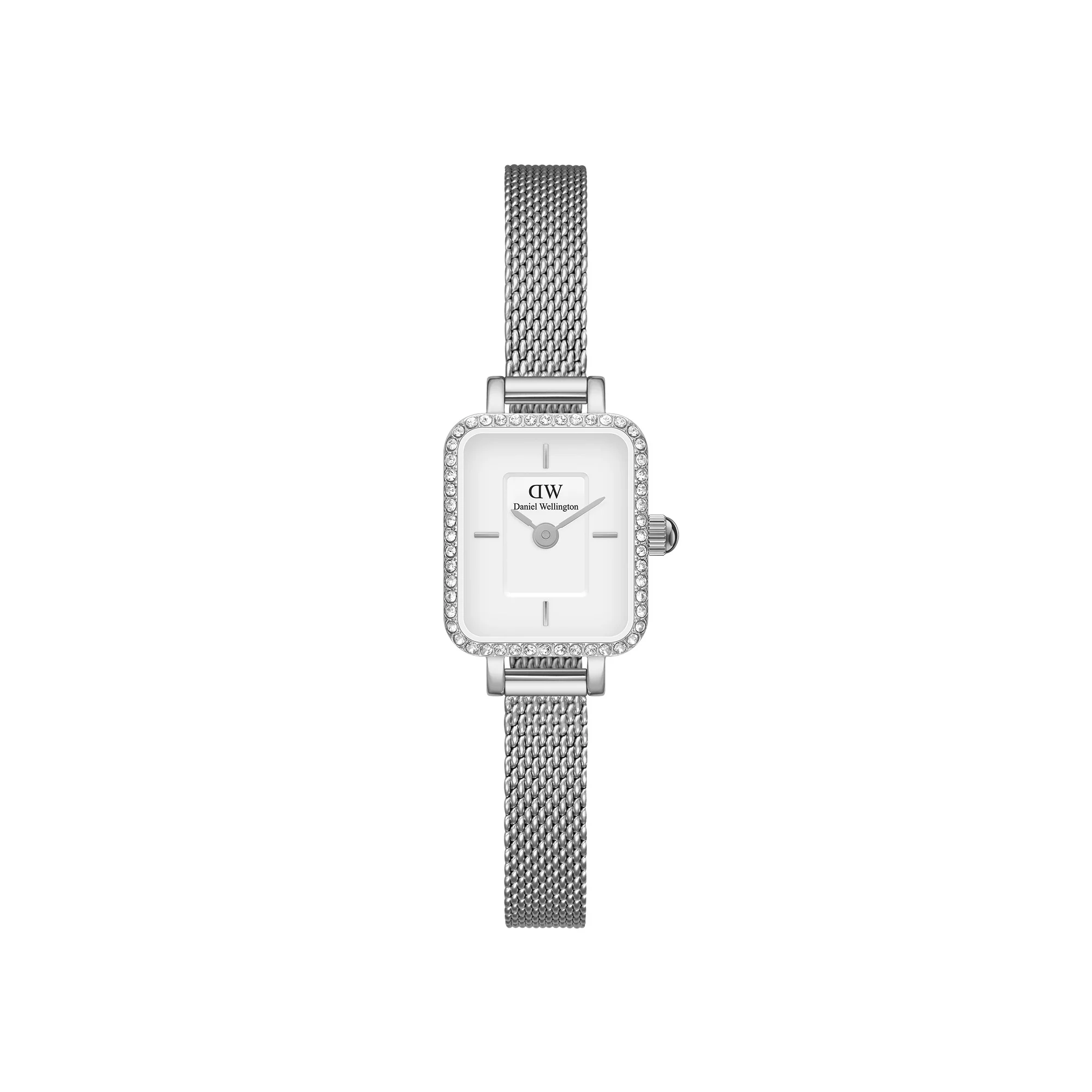 Montre Quadro Mini Bezel Lumine Sterling White Silver - Image 5