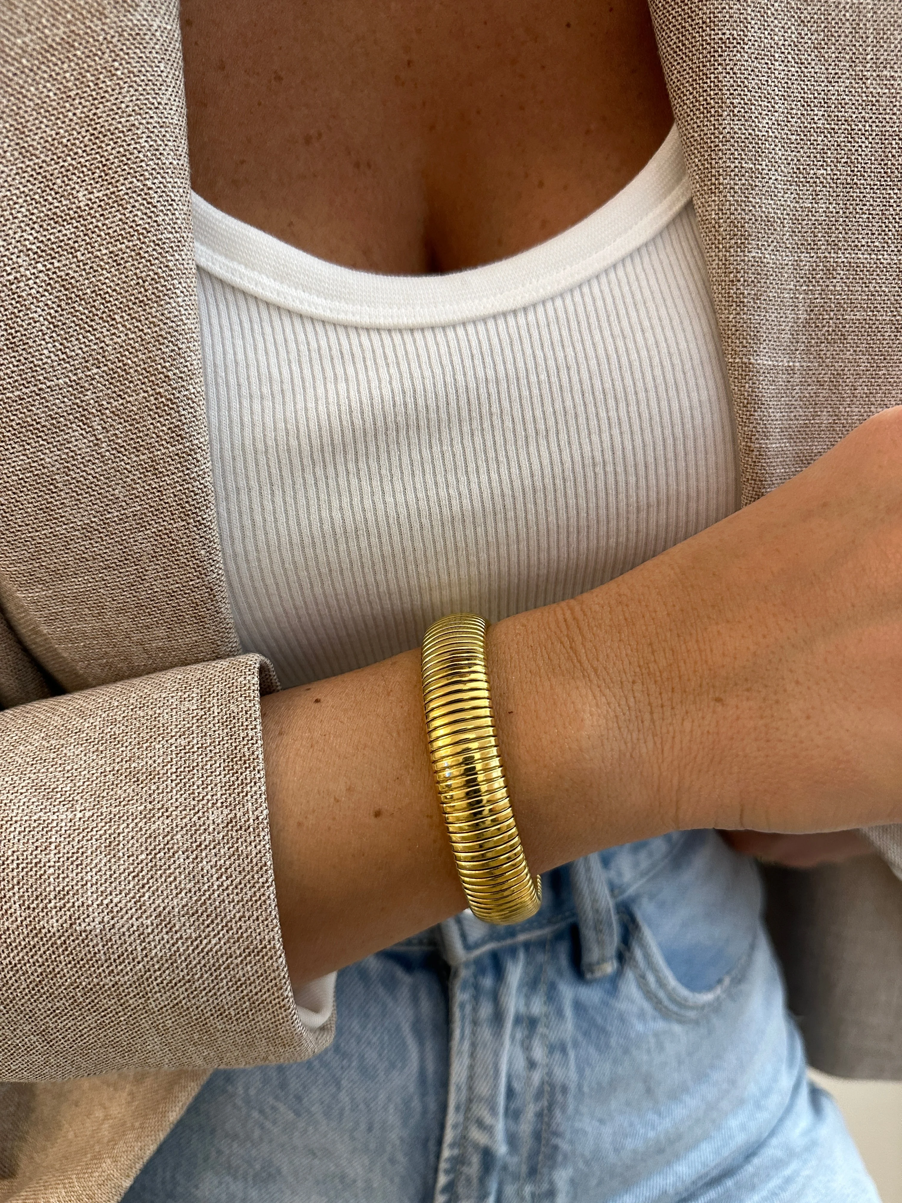 Bracelet Delone (14Mm) - Doré Ou Argent - Image 5