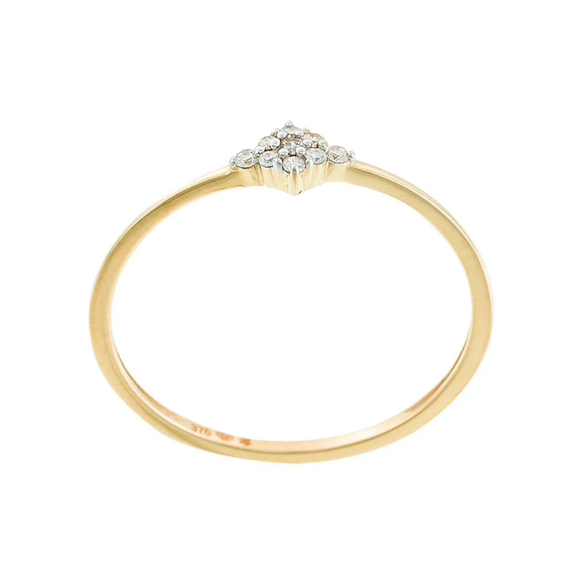 Bague "Alma" Diamants 0,05/9 - Or Jaune - Image 2