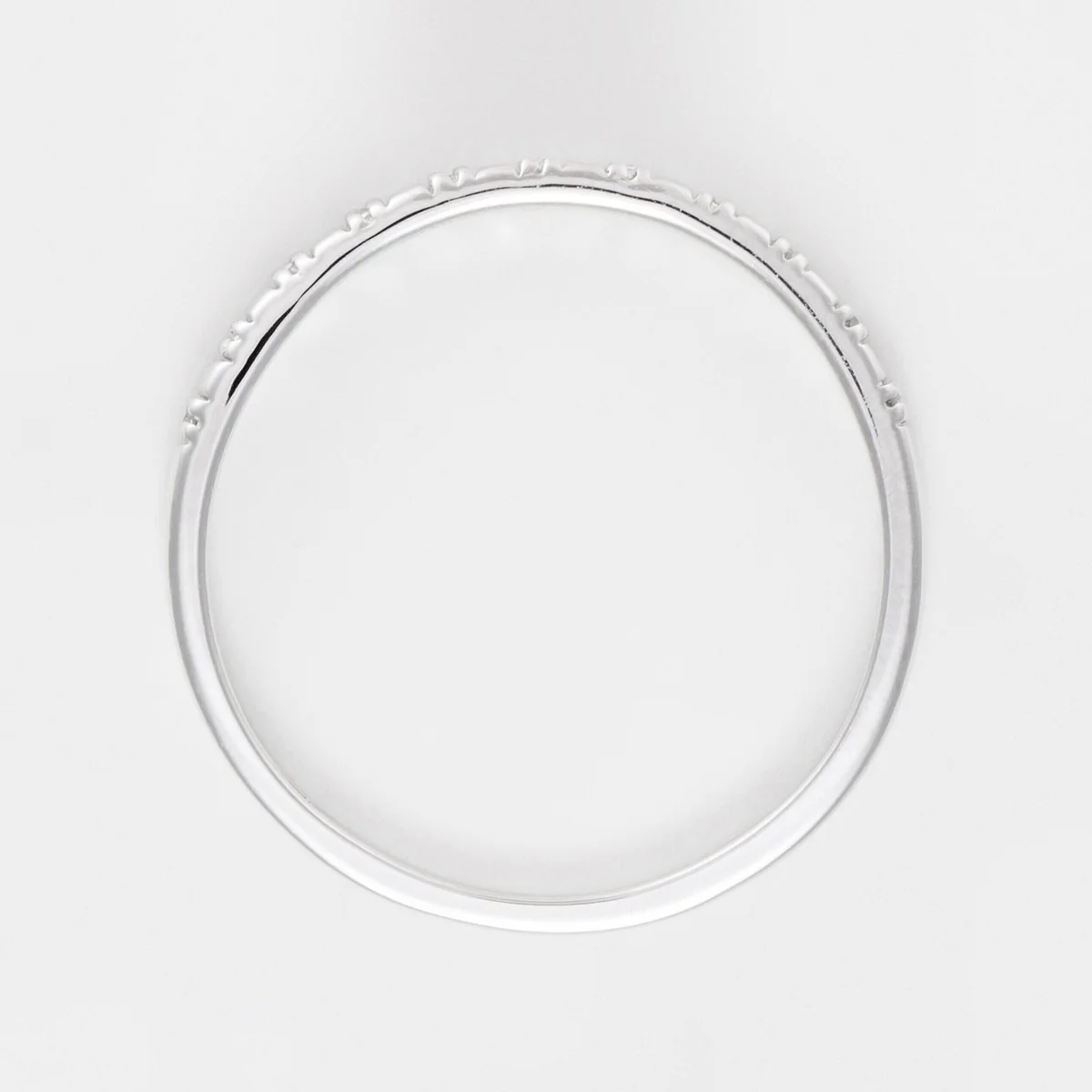 Bague "Linéa" Diamant 0,04Ct/22 - Or Blanc - Image 4