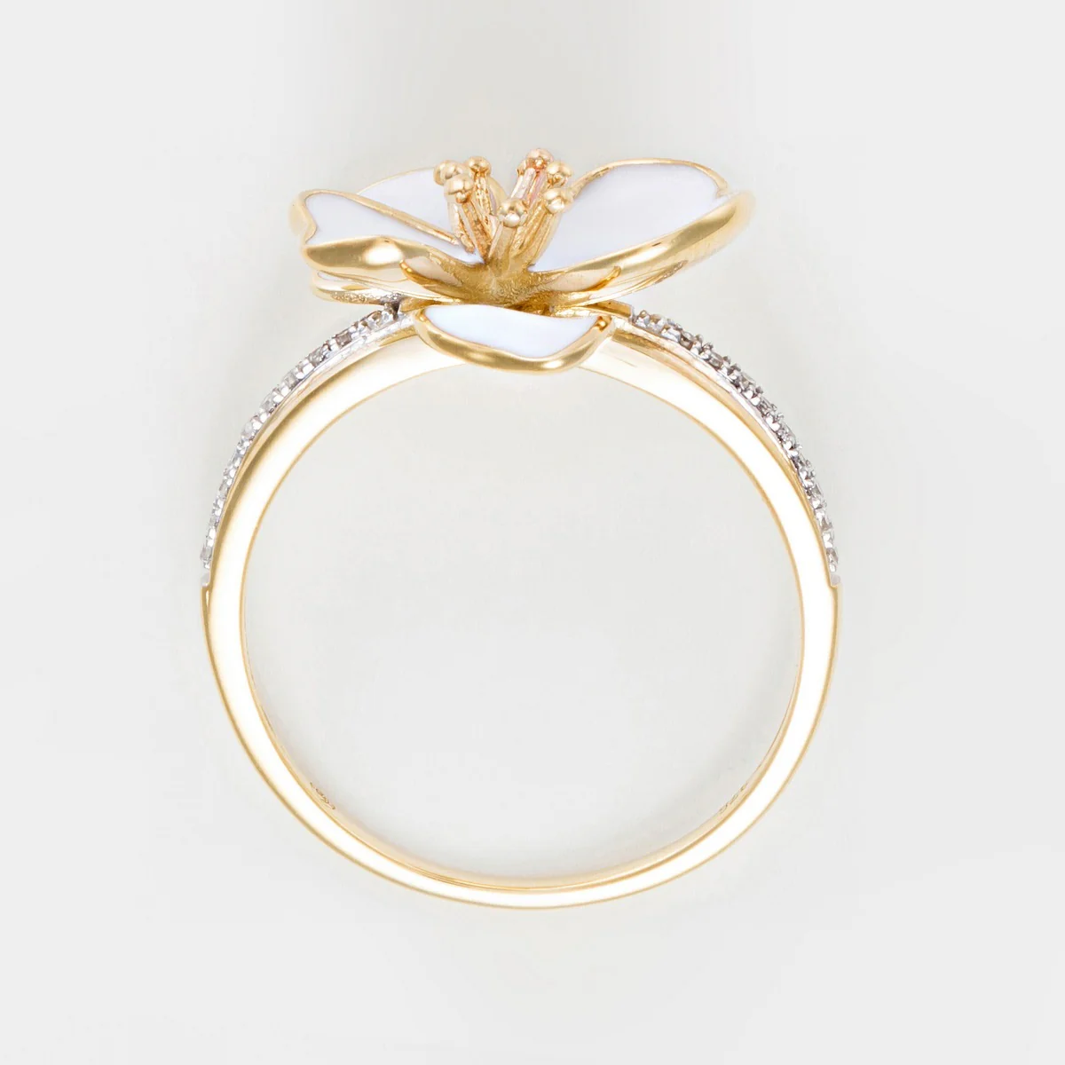 Bague "Orchidée" - Or Jaune - Image 6