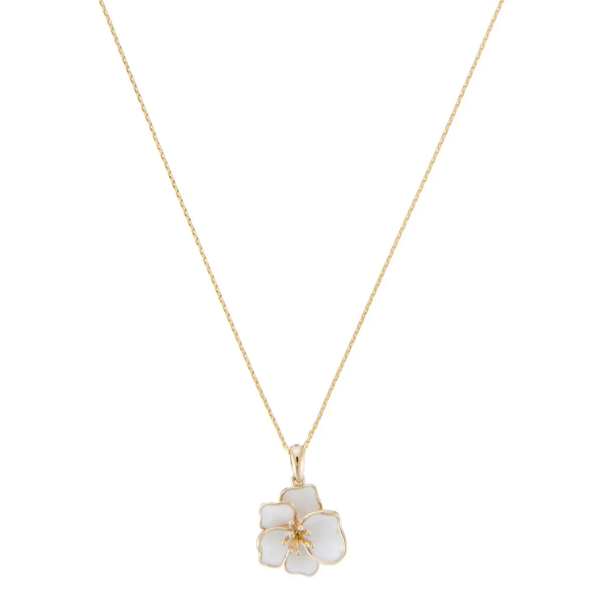 Pendentif "Orchidée" - Or Jaune - Image 3