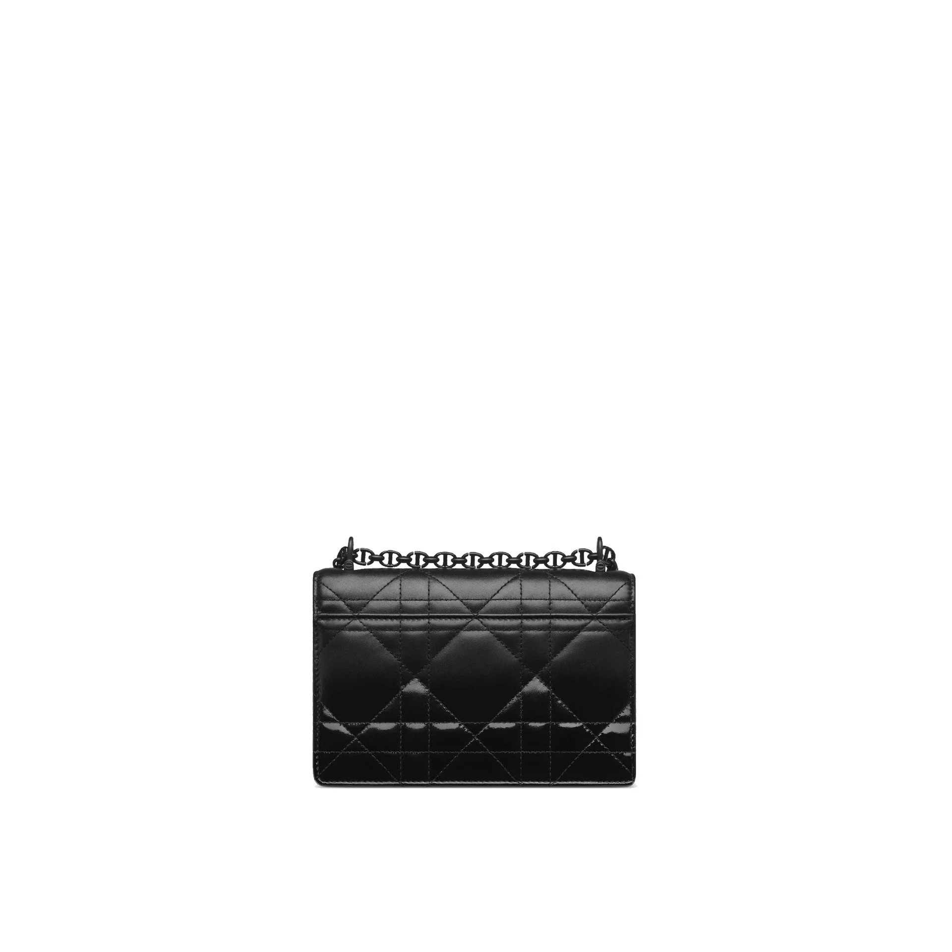 Sac À Bandoulière Dior Caro Patent And Matte - Black - Femme - Image 2