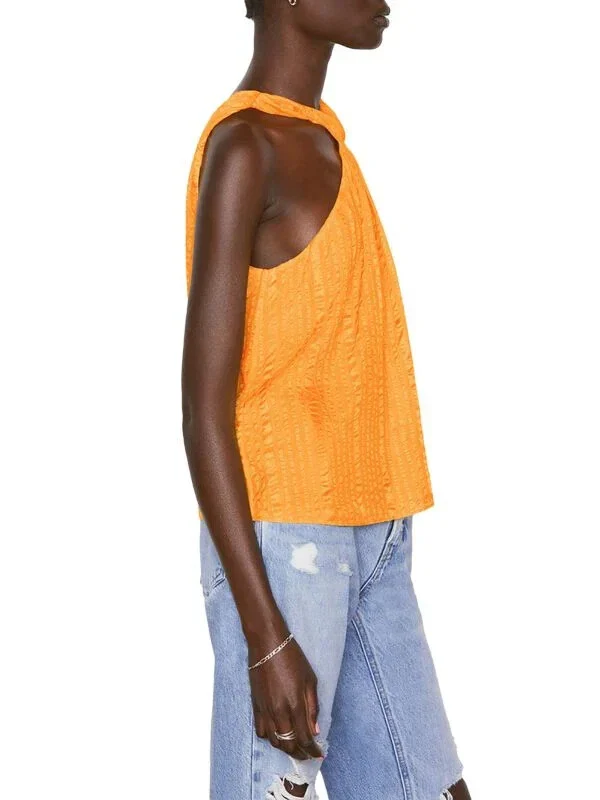 Top Draped Halter - Kumquat - Image 5