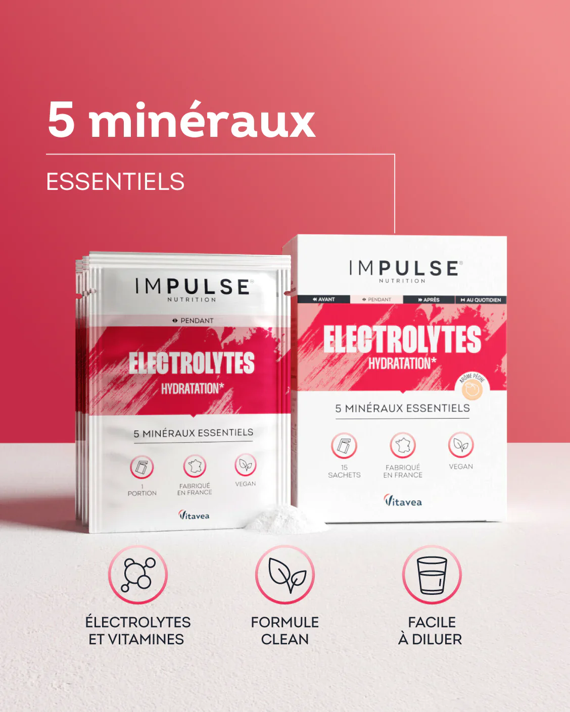 Électrolytes Saveur Pêche - Image 2