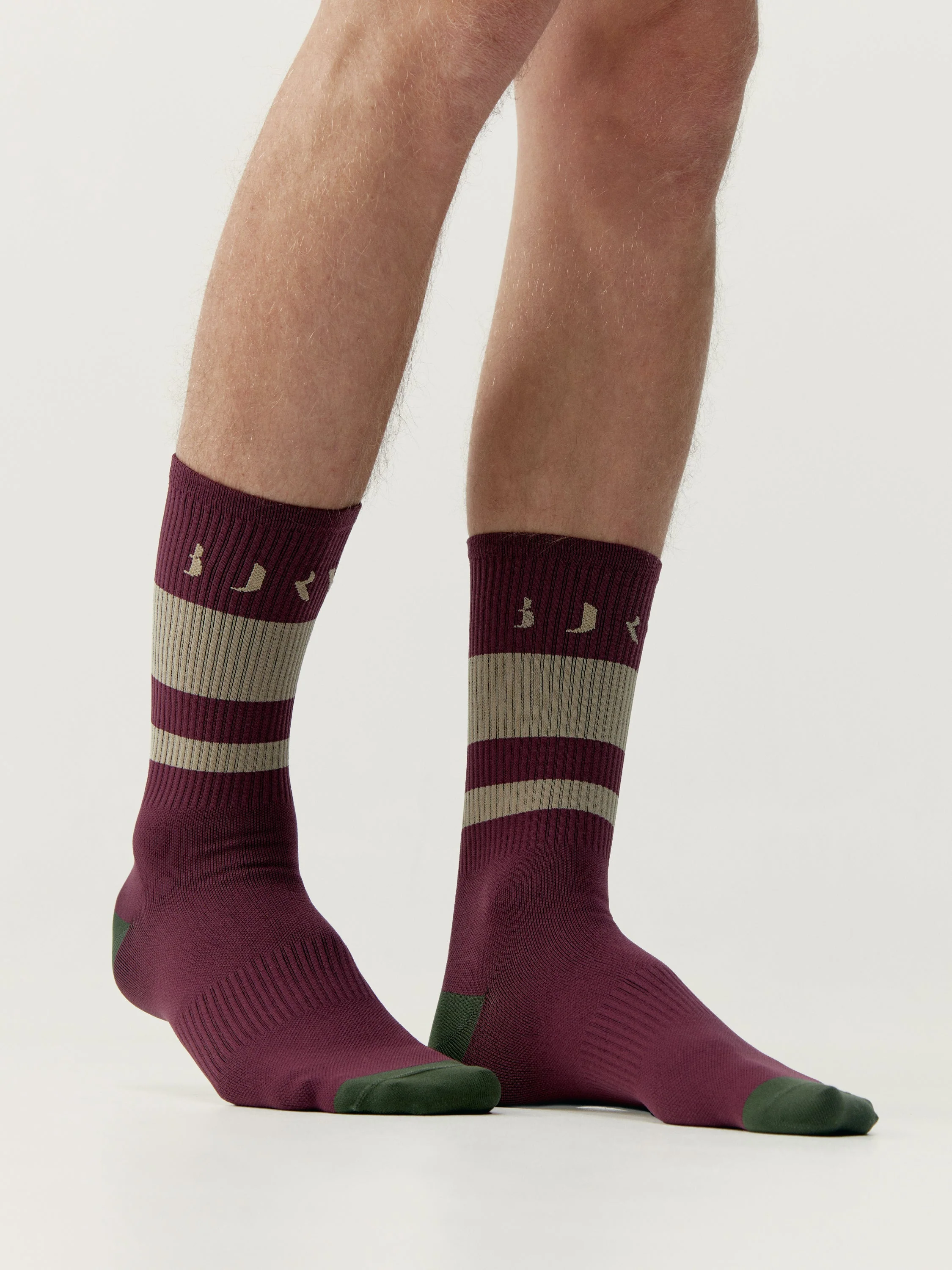 Chaussettes Eume - Cerise Noire - Femme - Image 2